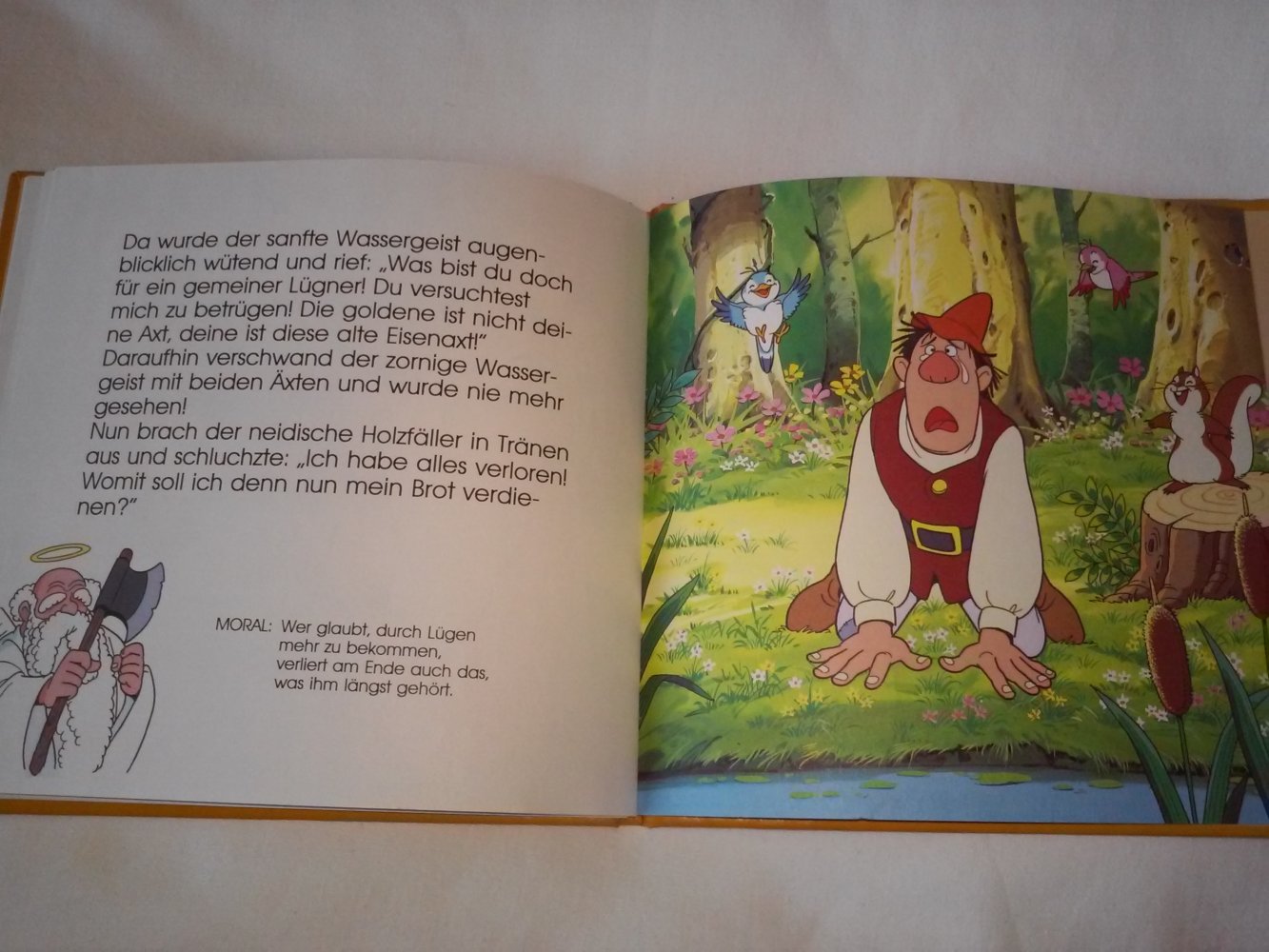 Der habgierige Hund (Aesops Fabeln) altes Kinderbuch wie neu