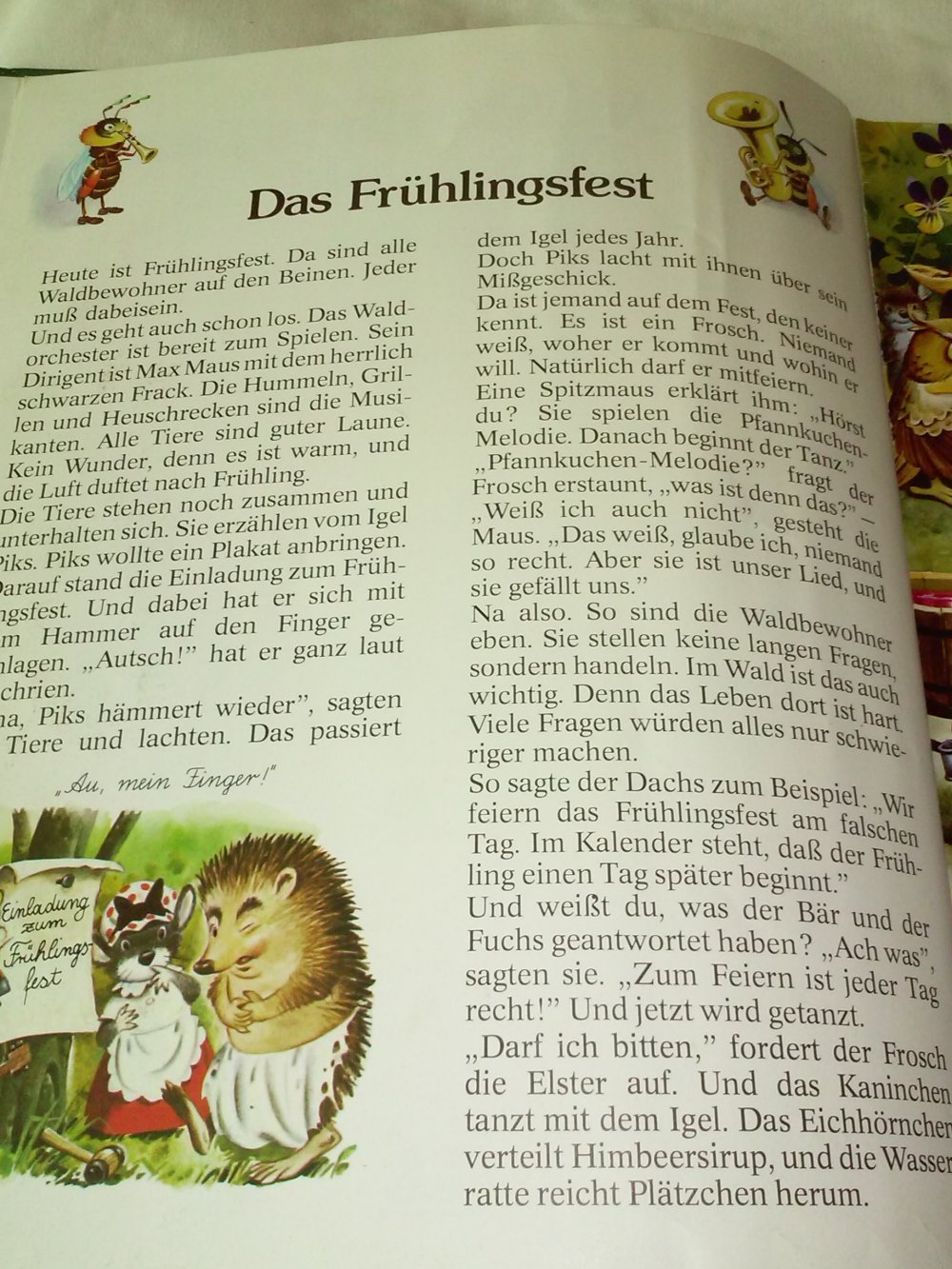 Tony Wolf: Geschichten aus dem Fabelwald von den Tieren. Bd.1 -Kinderbuch alt 