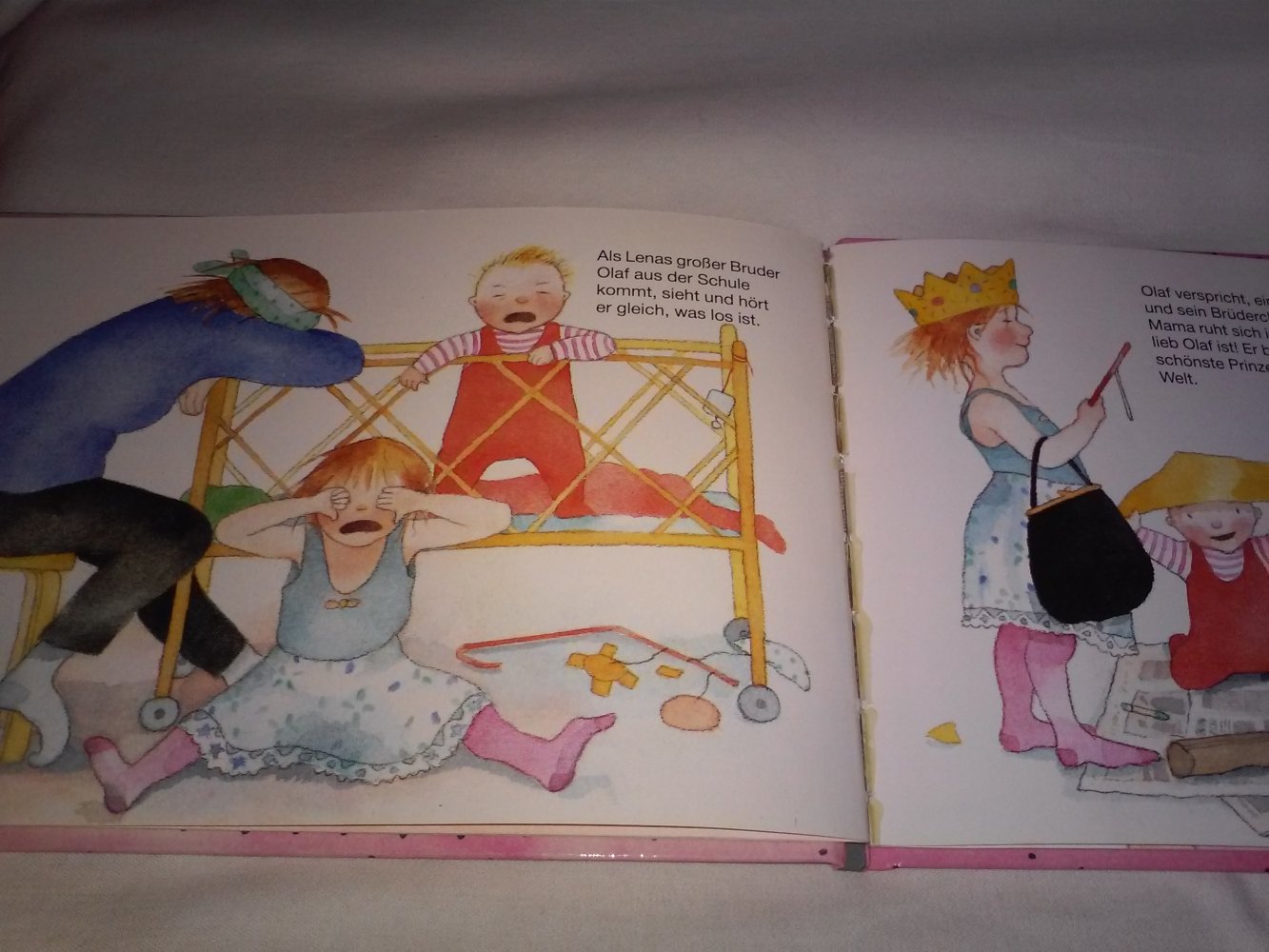 Kristina Louhi: Lena hat Ärger mit Mama - Kinderbuch alt