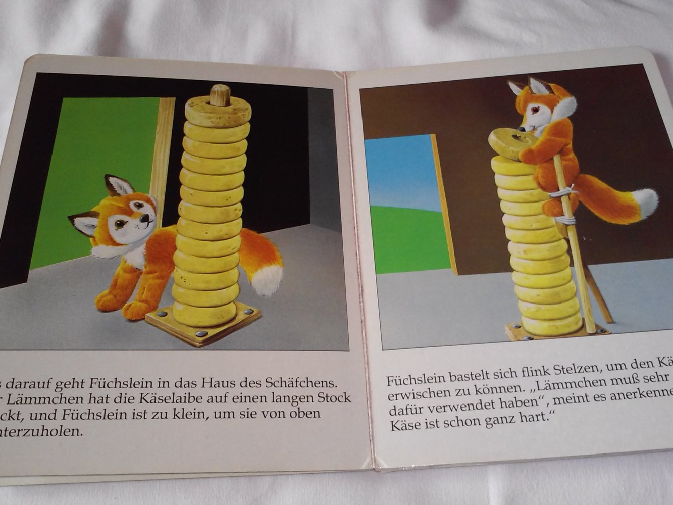 Füchslein und der Käse Pappbilderbuch/altes Kinder- Vorlesebuch