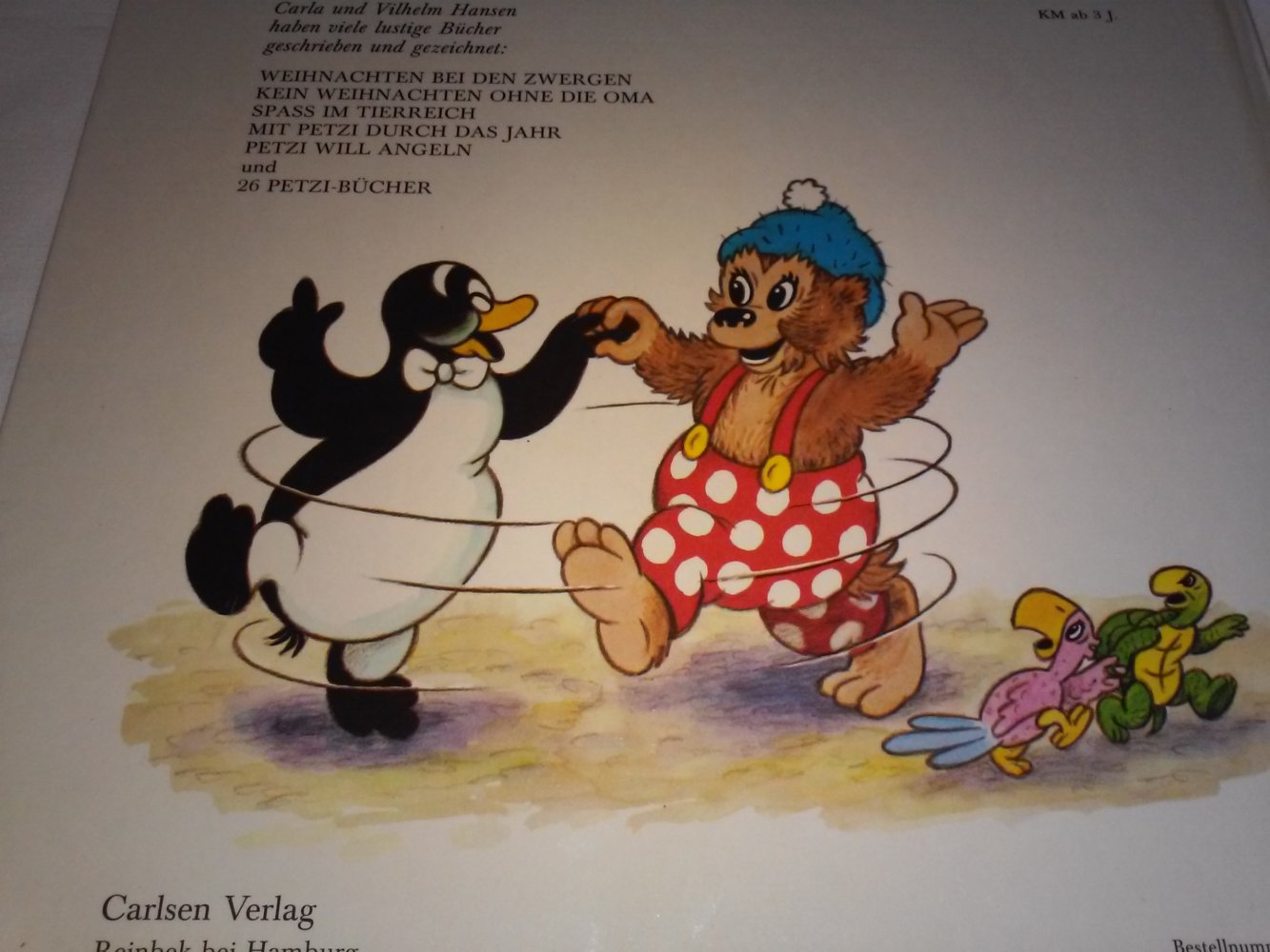 Petzi will angeln altes Kinderbuch