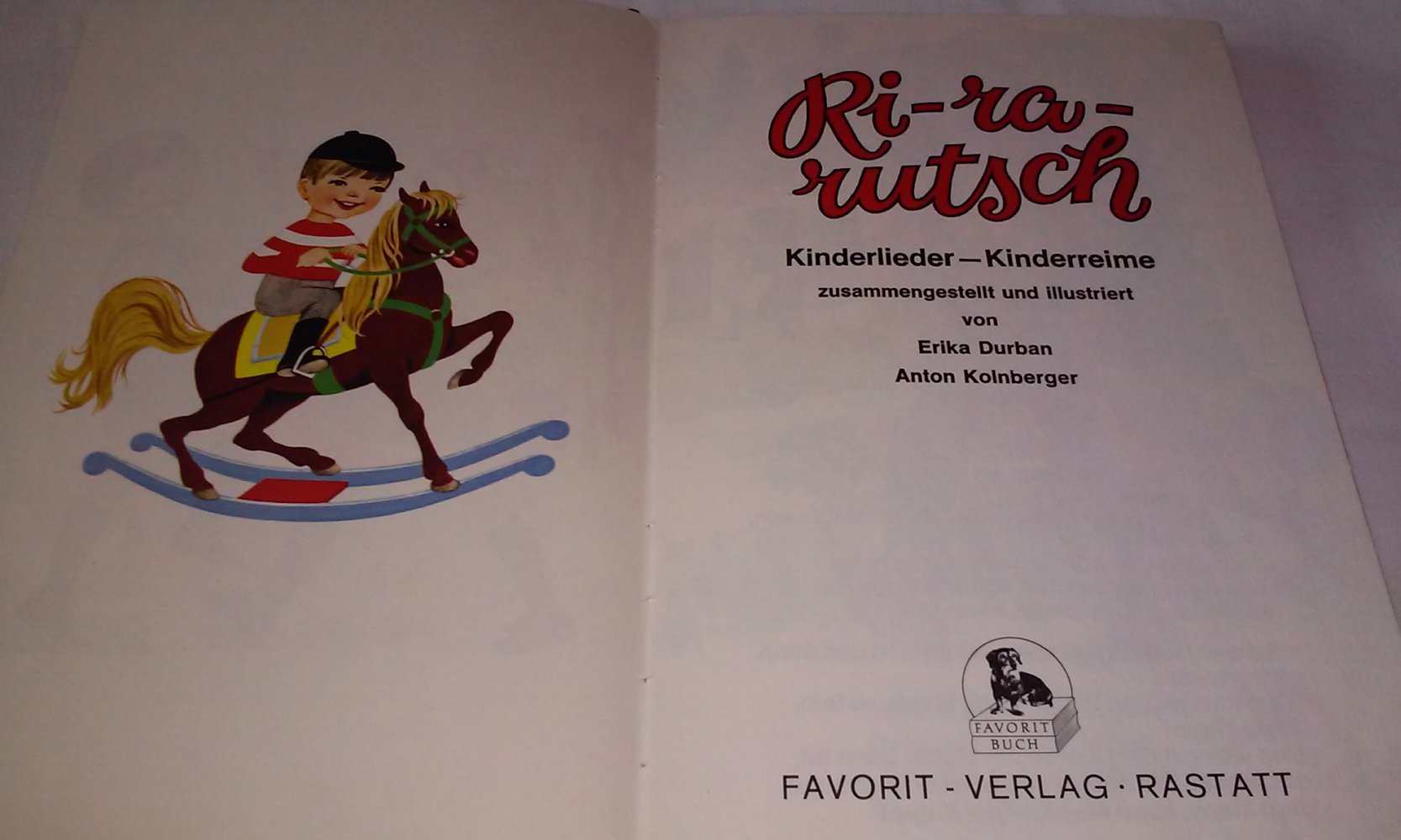 Ri-ra-rutsch : Kinderlieder, Kinderreime