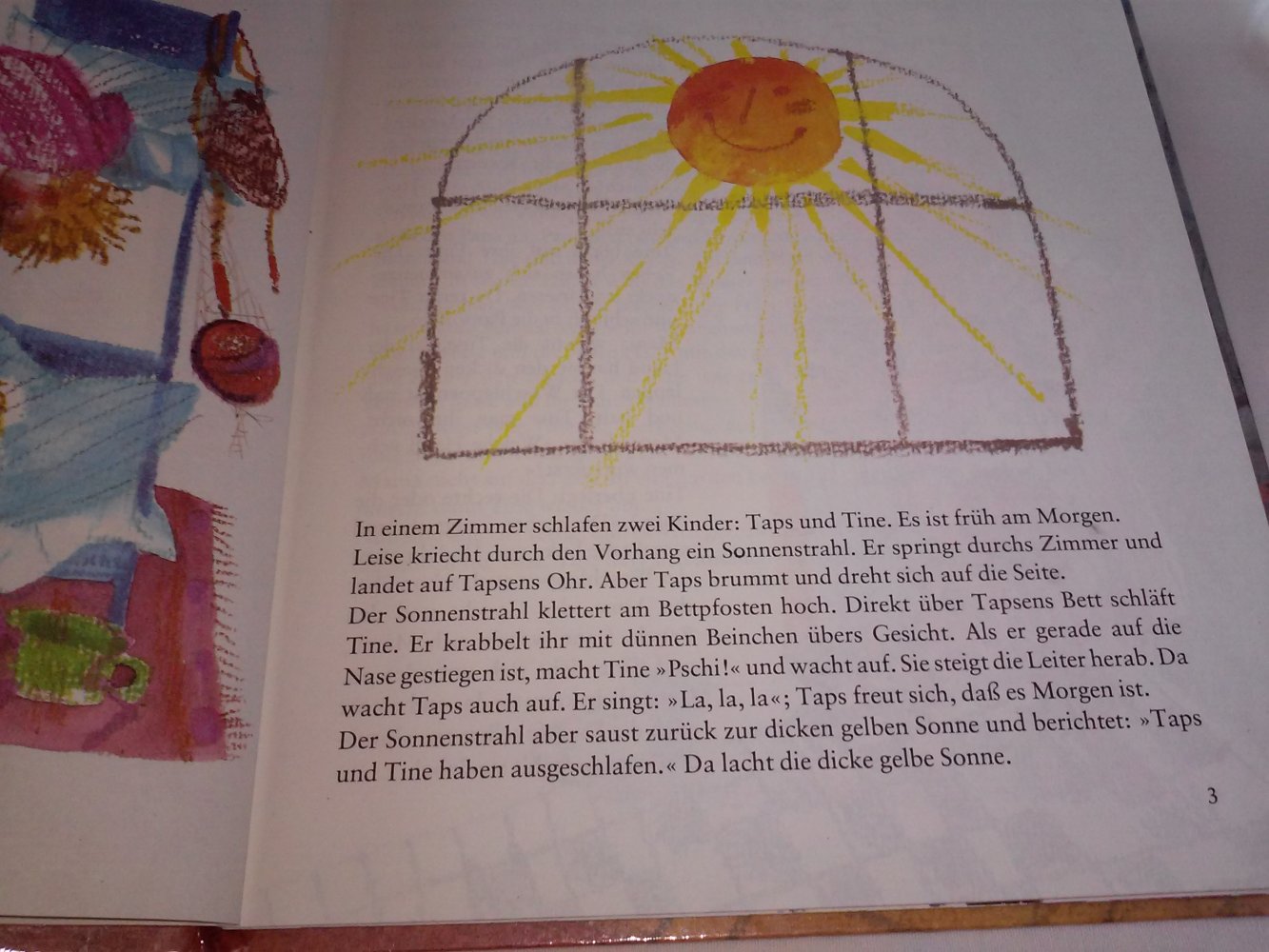 Hannes Hüttner: Taps und Tine (4Geschichten)-Kinderbuch alt 1.Alg