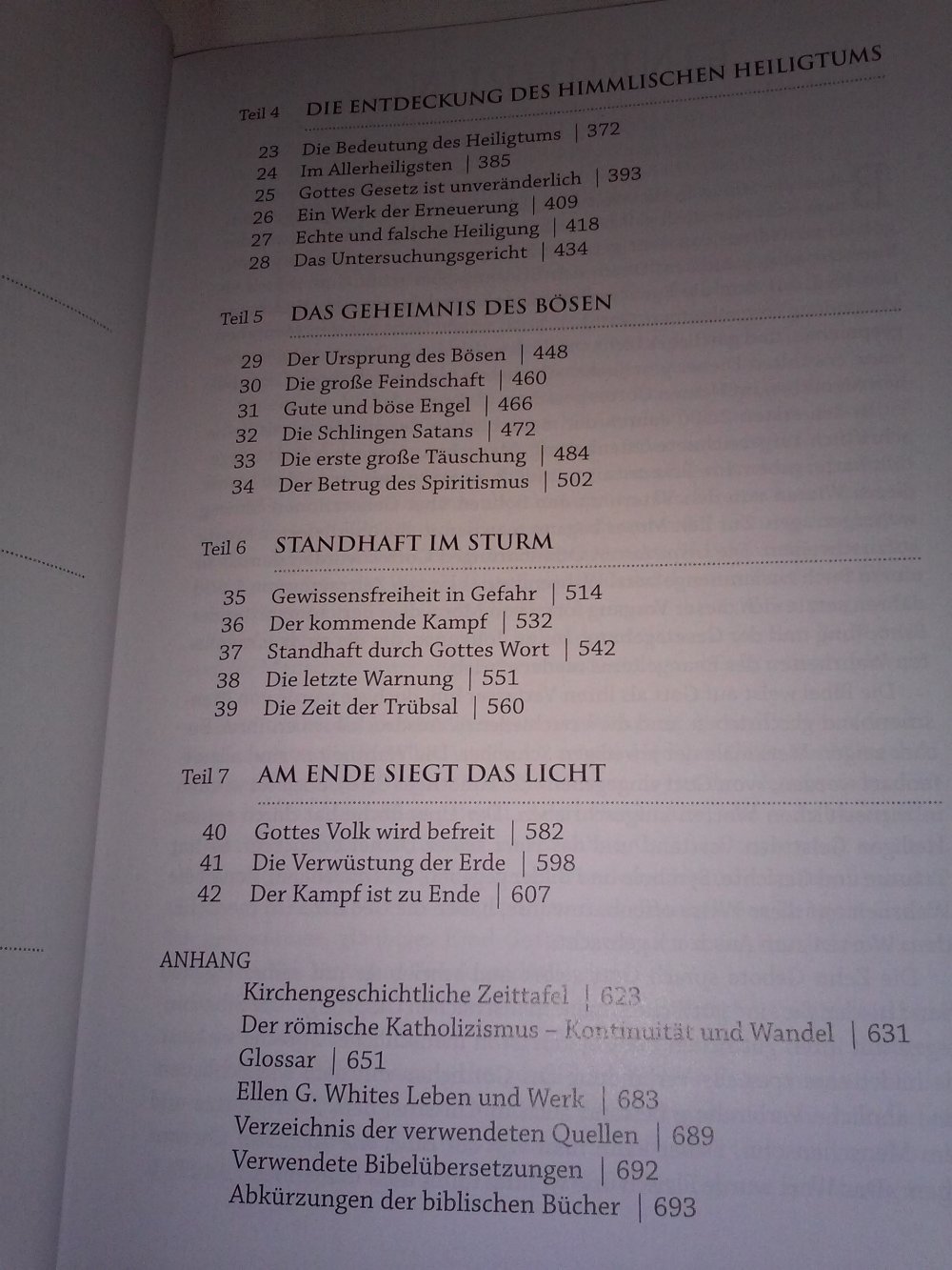 Neu! Ellen G. White: Geschichte der Hoffnung - Vom Licht zum Schatten. Der grosse Kampf zwischen Gut und Böse