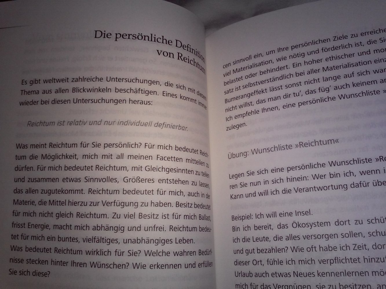 Materielle Selbstermächtigung: Umgang Geld und Materie