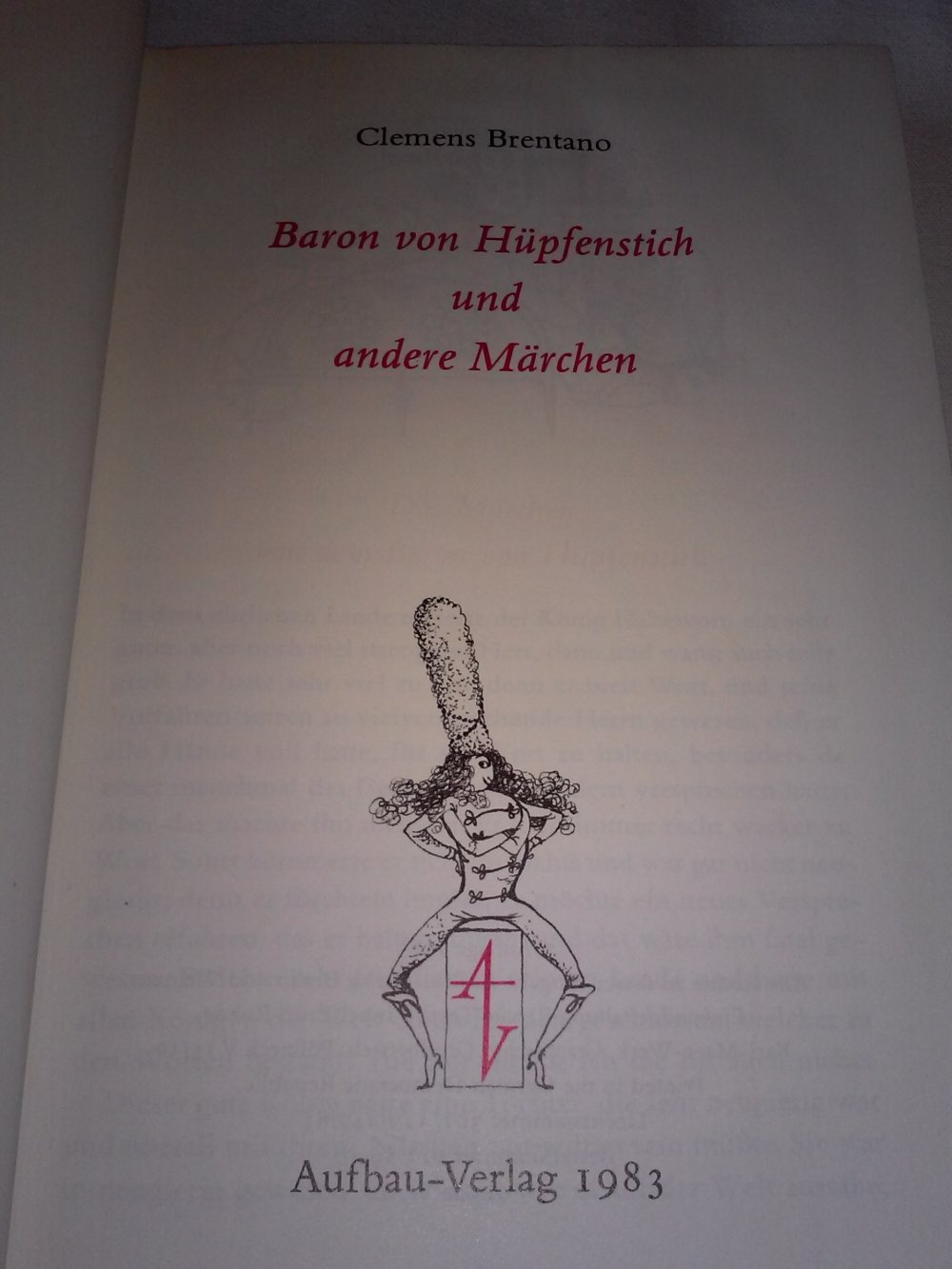 Baron von Hüpfenstich und andere Märchen (Kleinodien Weltliteratur)