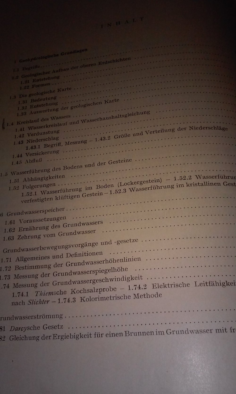 Wasserversorgung in Stadt und Landwirtschaft Geohydrologische Grundlagen antik Sammlerstück