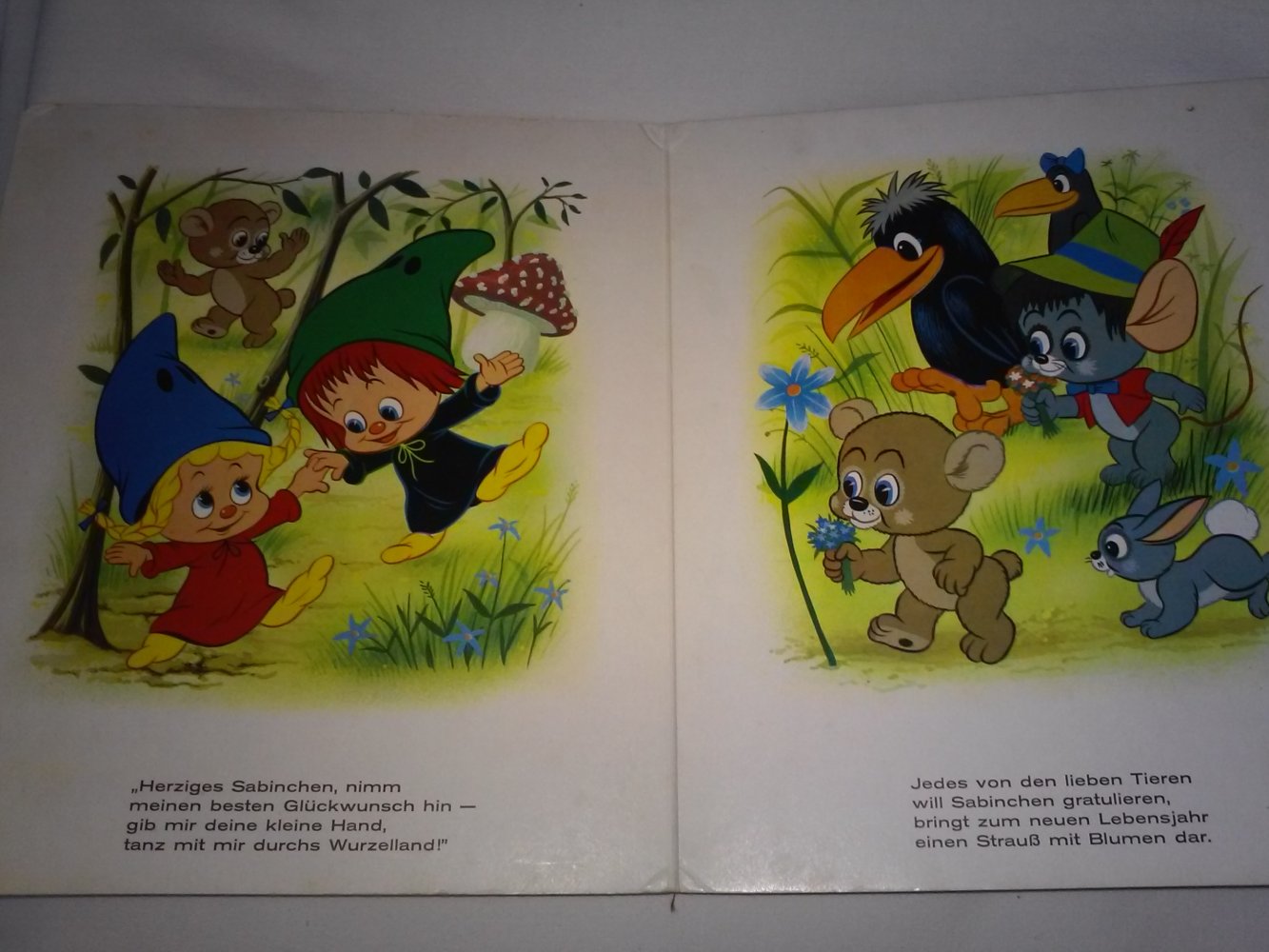 Lustige Wurzelmännchen - Altes Pestalozzi Bilderbuch 1969