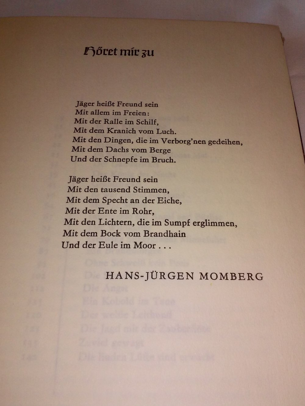  Hans-Jürgen Momberg: Auf grünen Pfaden, Aufzeichnungen eines Jägers
