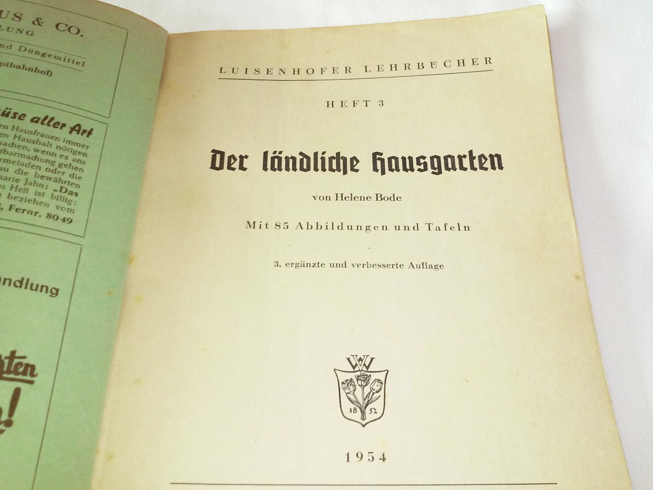 Der ländliche hausgarten, Luisenhofer Lehrbücher Heft 3