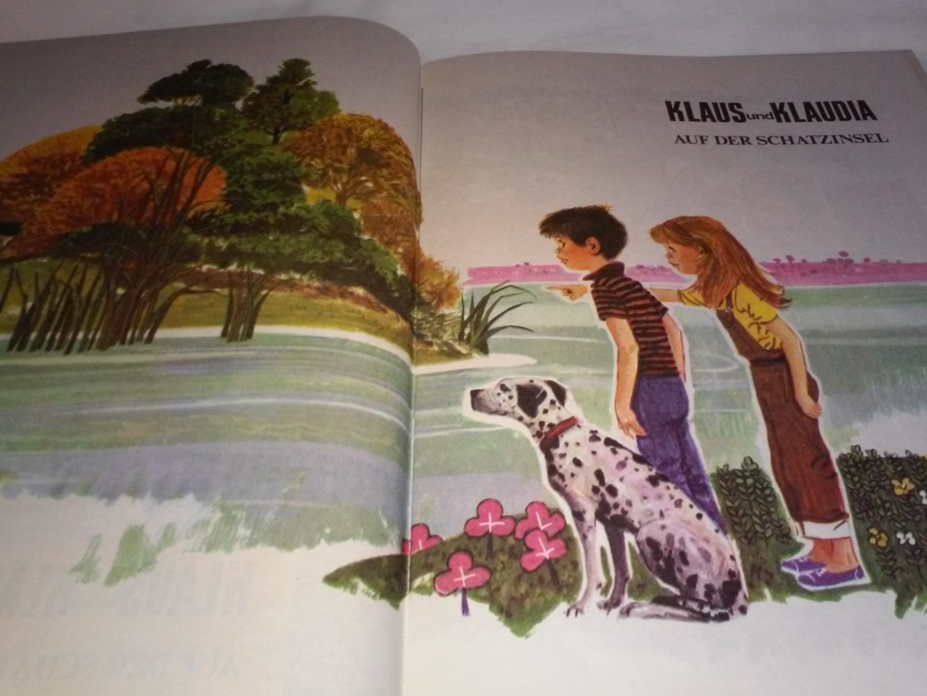 Klaus und Klaudia - Auf der Schatzinsel altes Kinderbuch