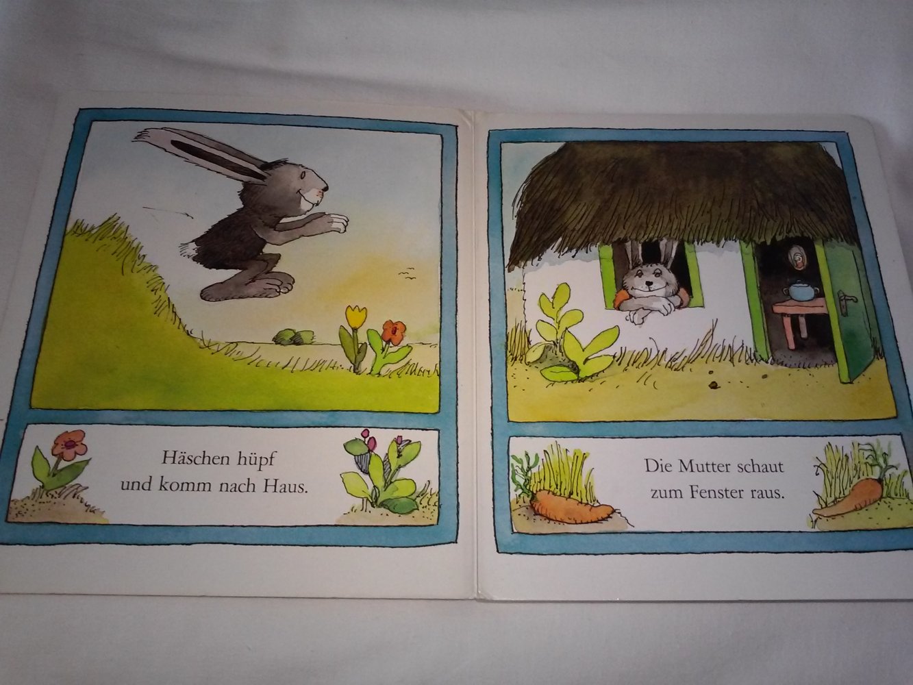 Janosch: Häschen Hüpf - Kinderbuch alt (1985)