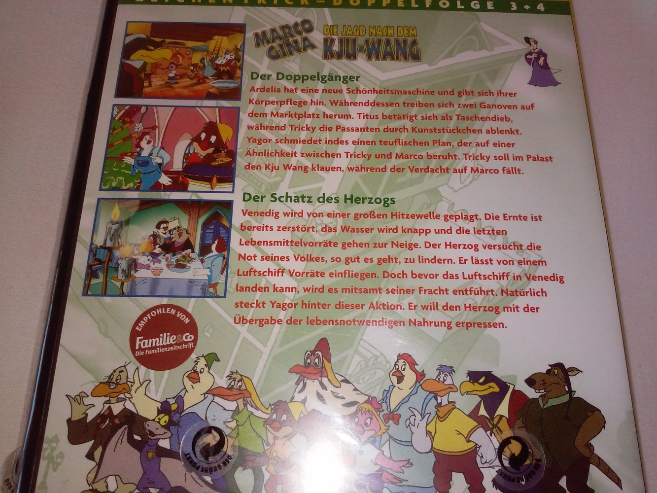 NEU! OVP! Die Jagd nach dem Kju-Wang, Folge 3 und 4 Trickfilm