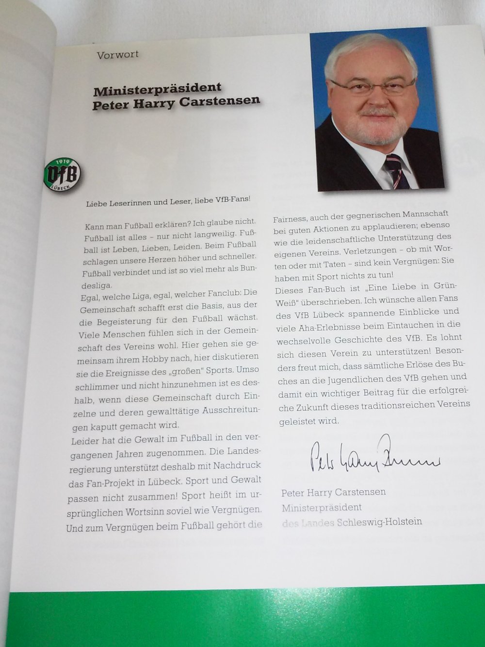 Eine Liebe in Grün-Weiß - Die Geschichte des VfB Lübeck (limitierte Aflg.)