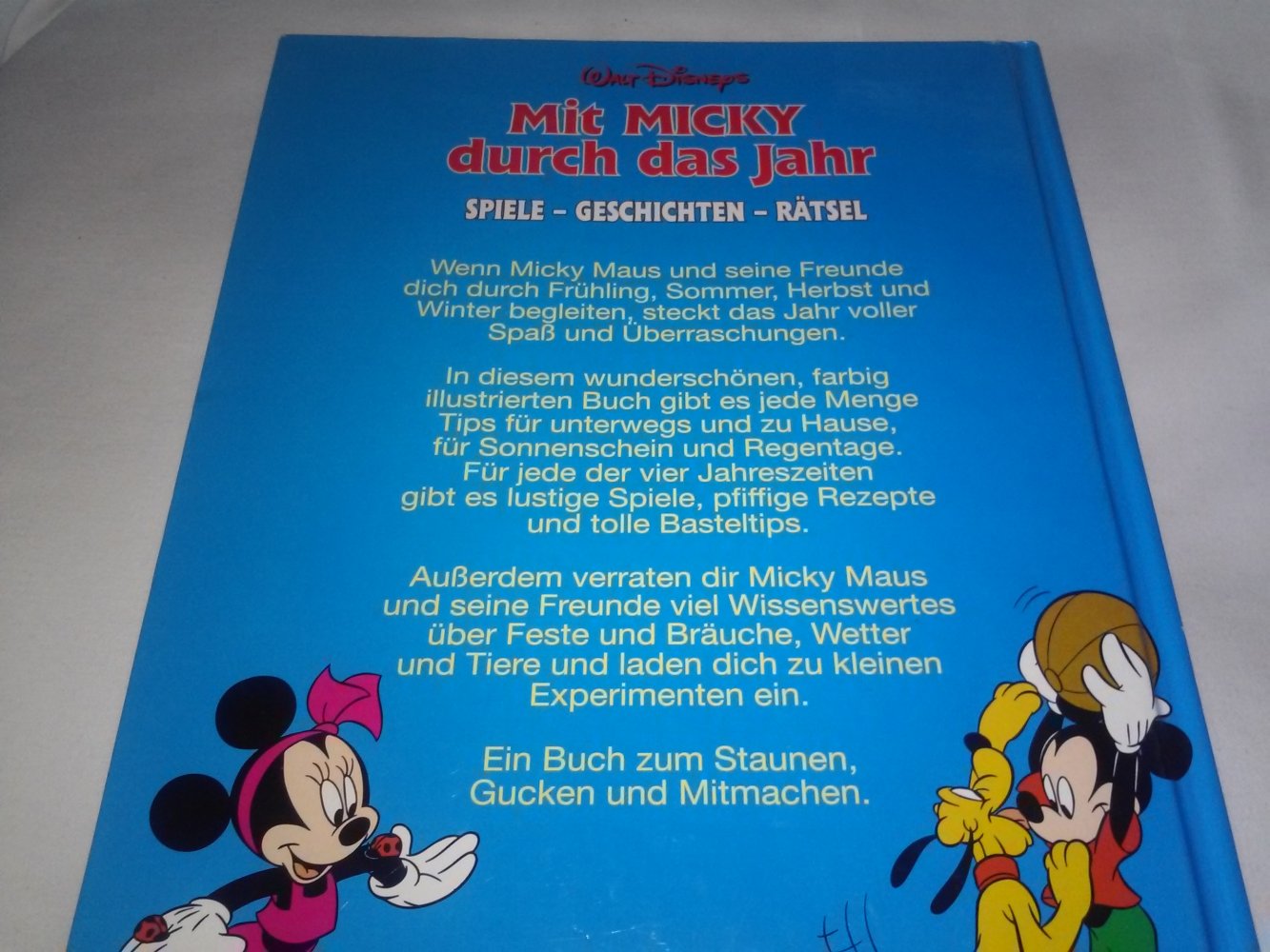 (neu)Walt Disney: Mit Micky durch das Jahr: Spiele - Geschichten - Rätsel 