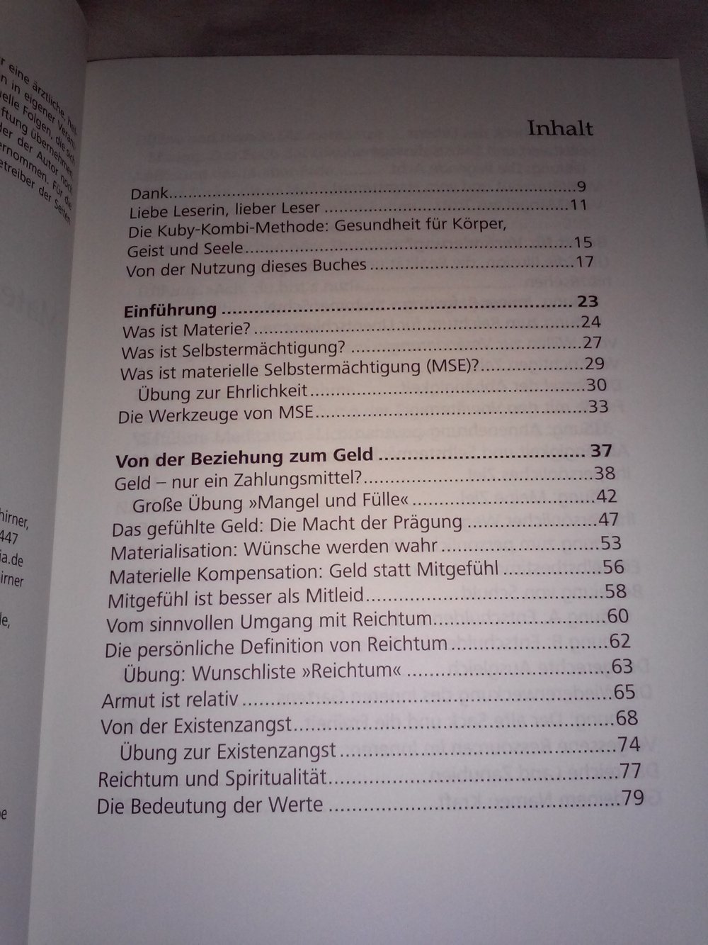 Materielle Selbstermächtigung: Umgang Geld und Materie