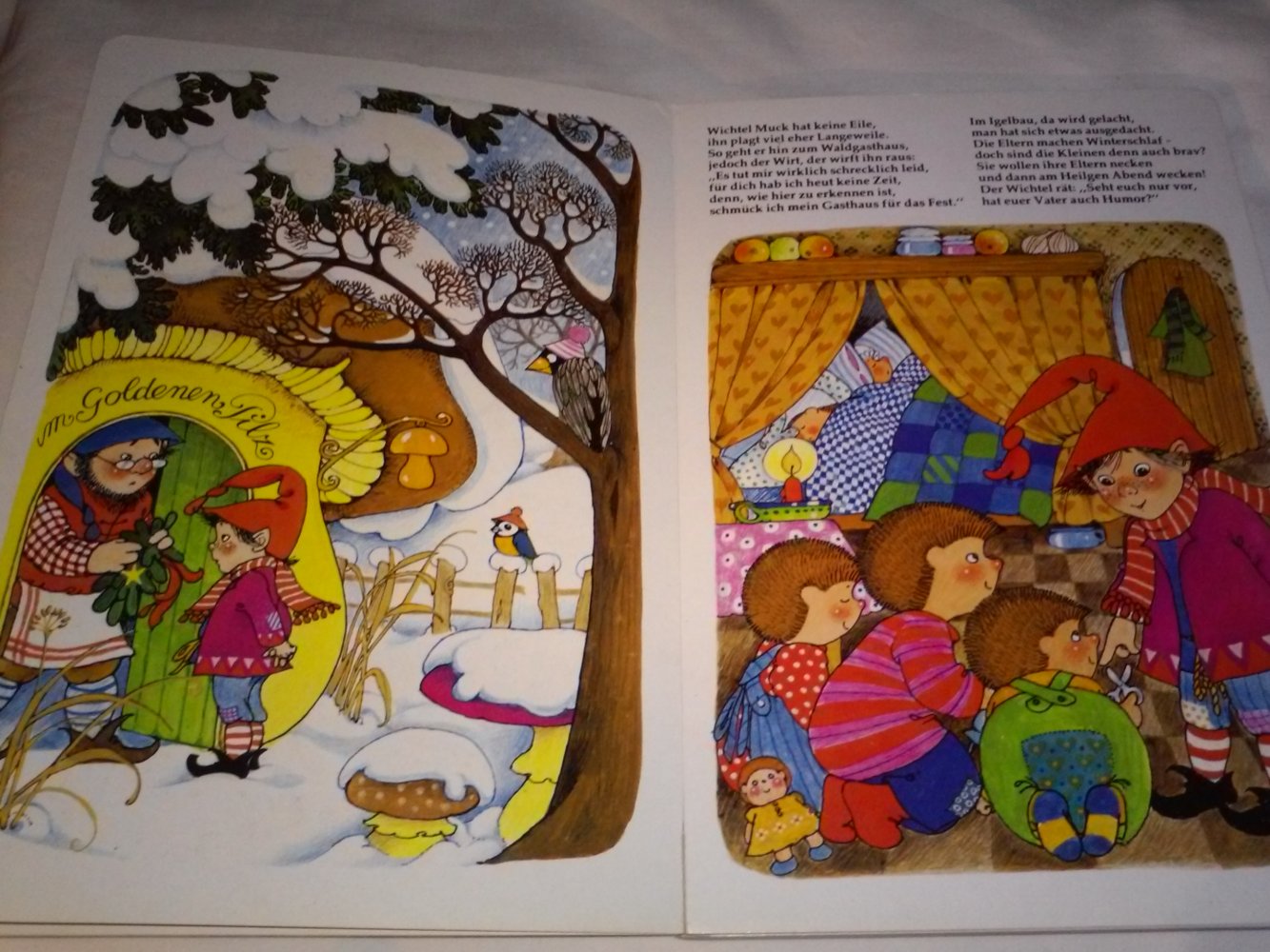 Ursula Beckert: Wichtel Muck feiert Weihnachten Kinderbuch alt