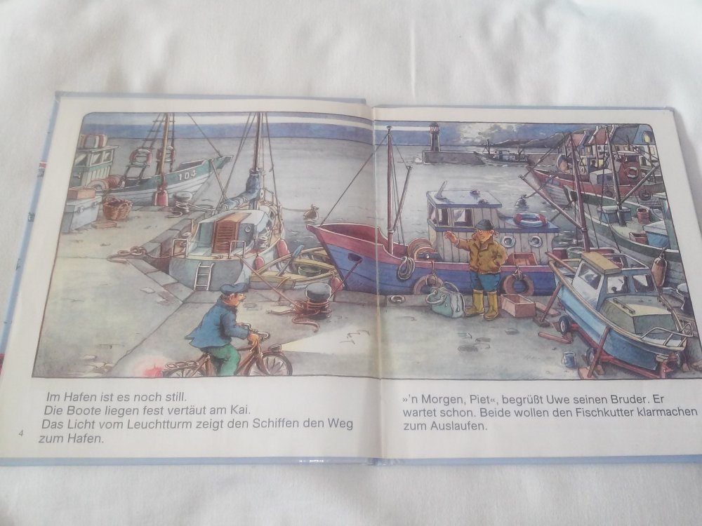  Philippe Dupasquier: Im Hafen - Kinderbuch alt