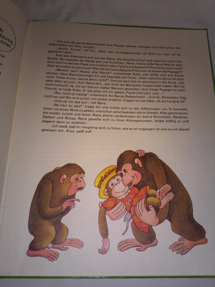 Josip Ribicic: Nana, Das Affenmädchen -  Kinderbuch alt