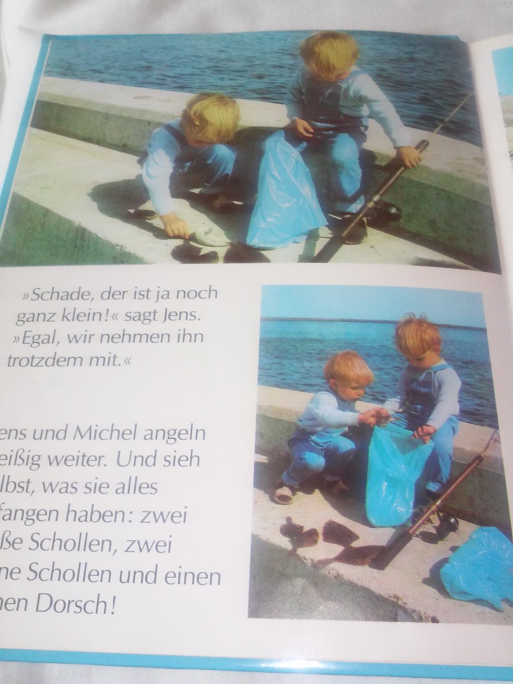 Ib Hansen: Jens und Michel im Hafen - Kinderbuch alt