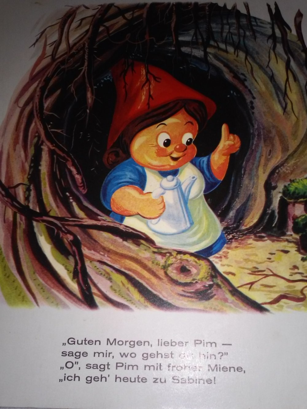 Lustige Wurzelmännchen - Altes Pestalozzi Bilderbuch 1969