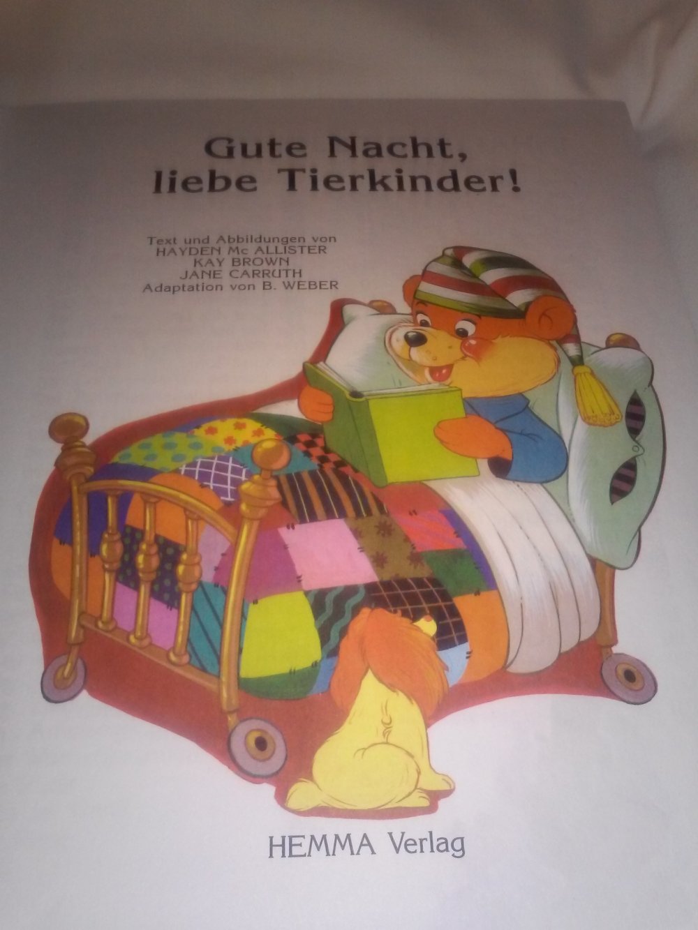 Gute Nacht liebe Tierkinder - Kinderbuch alt
