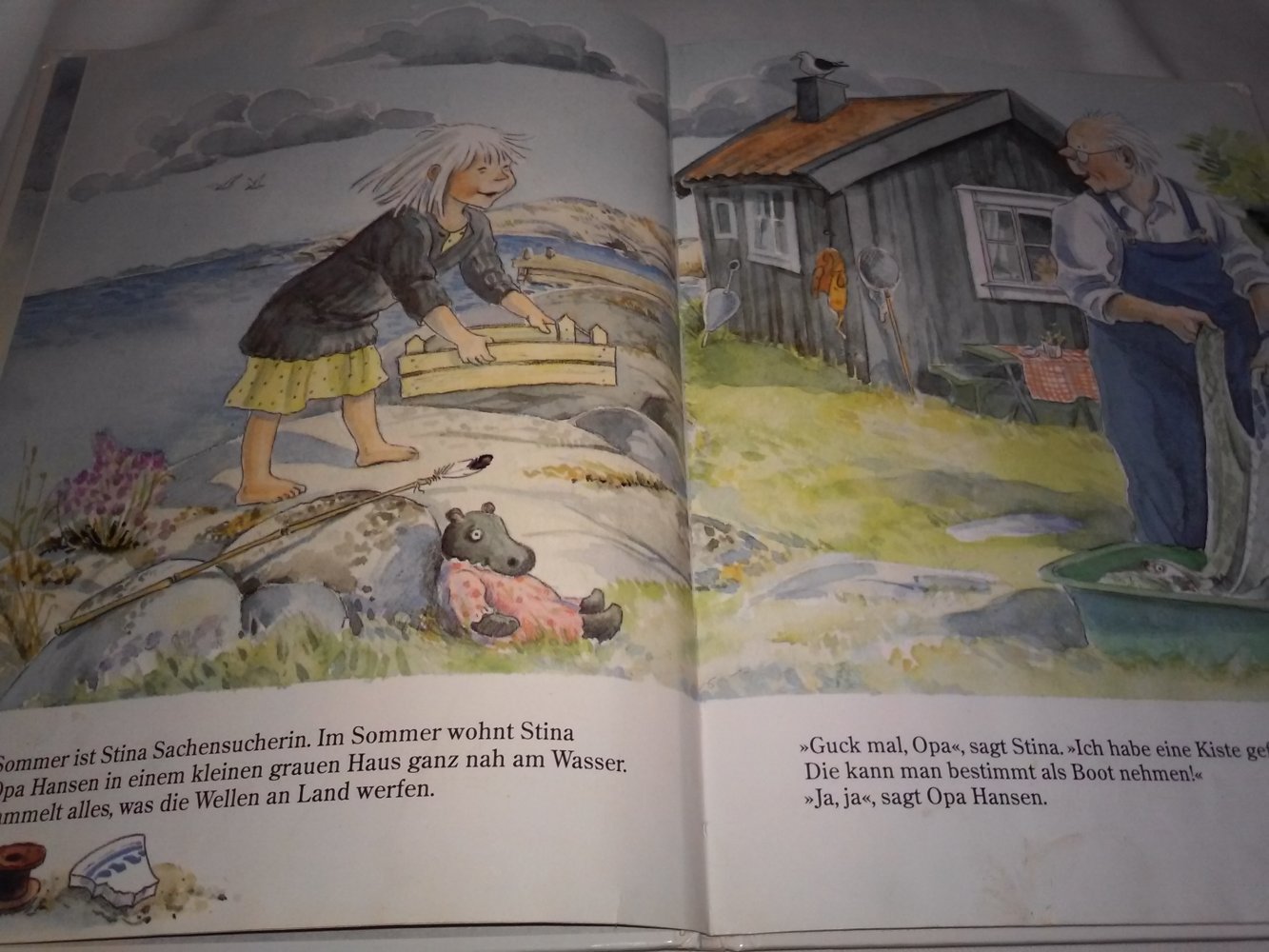Lena Anderson: Stina und der Lügenkapitän - Kinderbuch alt