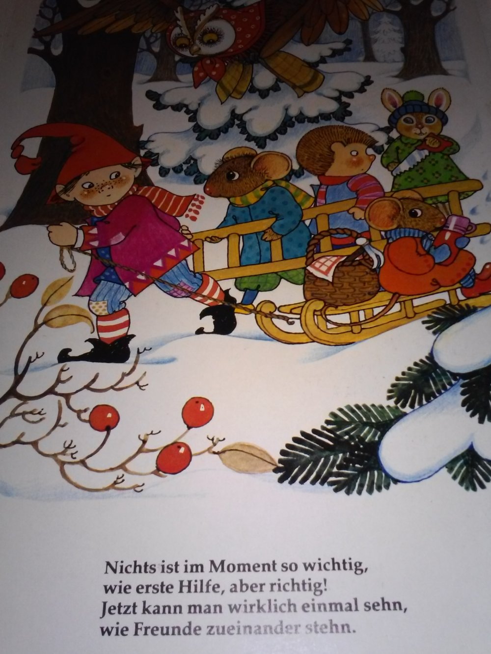 Ursula Beckert: Wichtel Muck feiert Weihnachten Kinderbuch alt