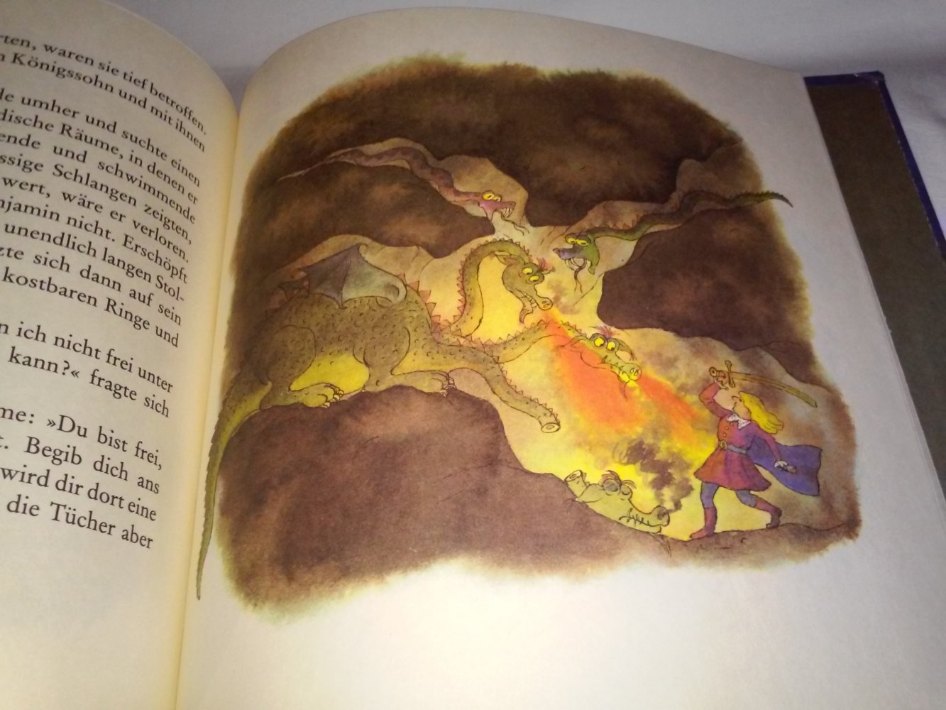 Benedikt Dyrlich: Die drei Ringe (Ein sorbisches Märchen) - Kinderbuch alt