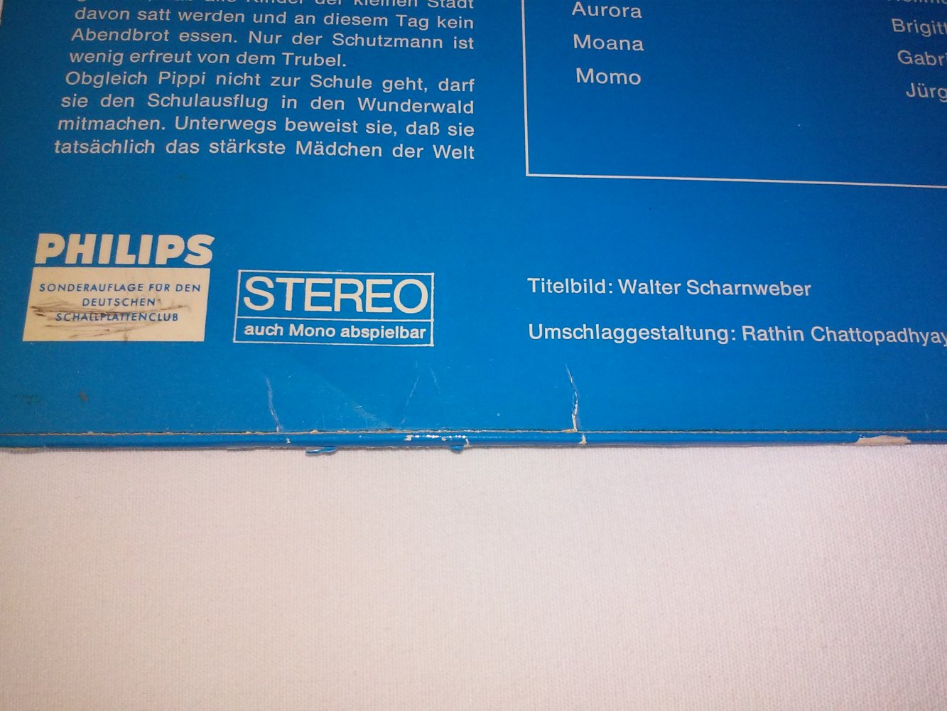 Astrid Lindgren: Pippi Langstrumpf´s Abenteuer LP Vinyl Hörspiel Von Kurt Vethake - retro