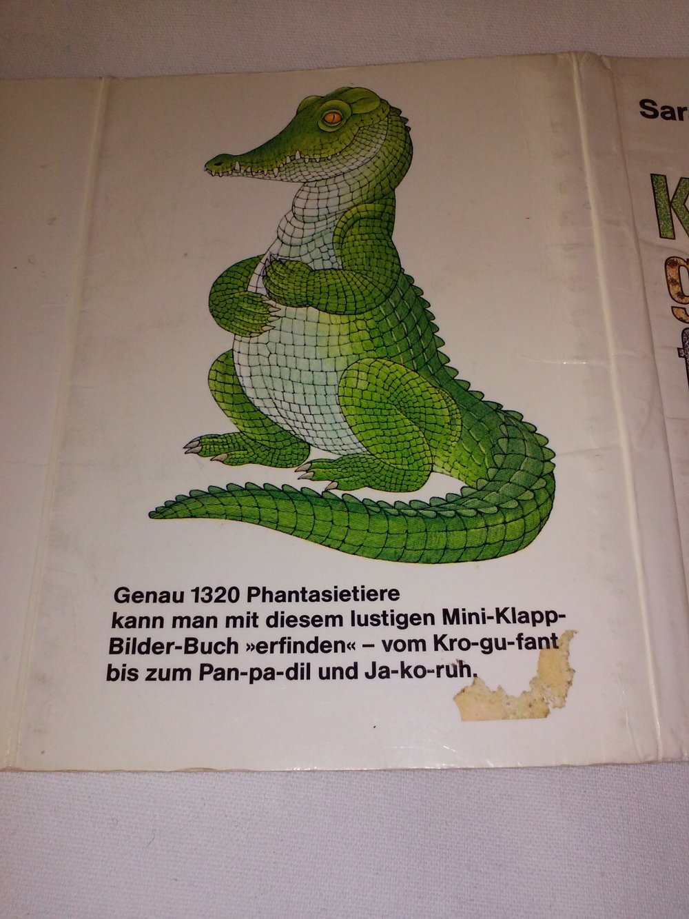 Krogufant.Ein Mini - Klapp - Bilder- Buch / altes Kinderbuch