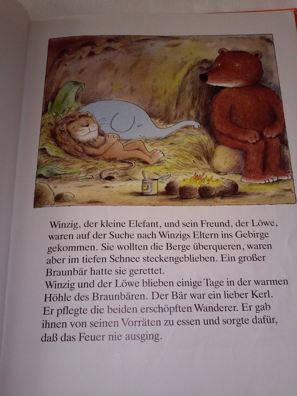 Erwin Moser: Winzig findet seine Eltern - Kinderbuch alt