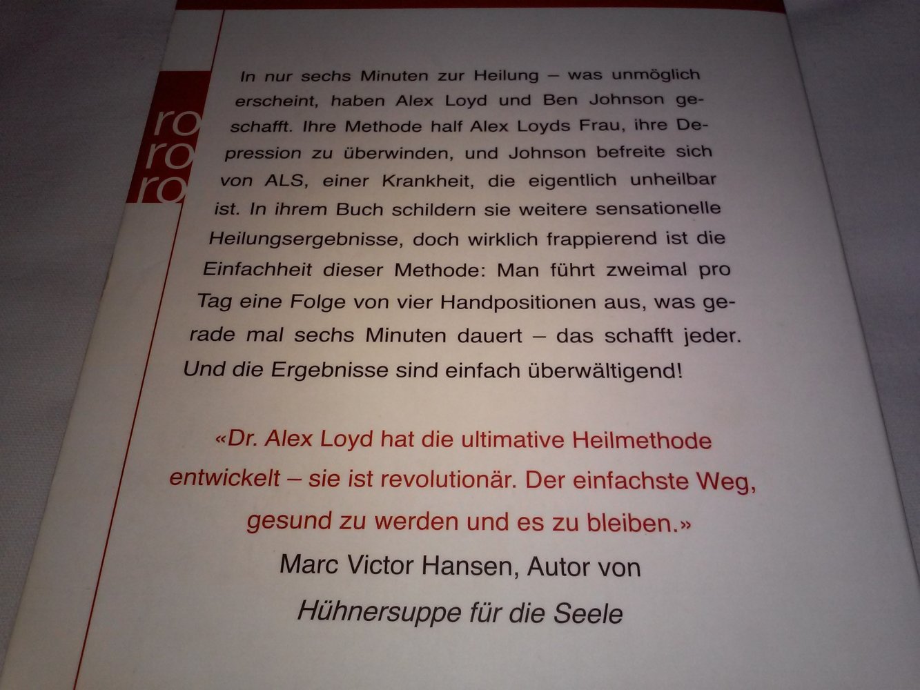 Der Healing Code: Die 6-Minuten-Heilmethode