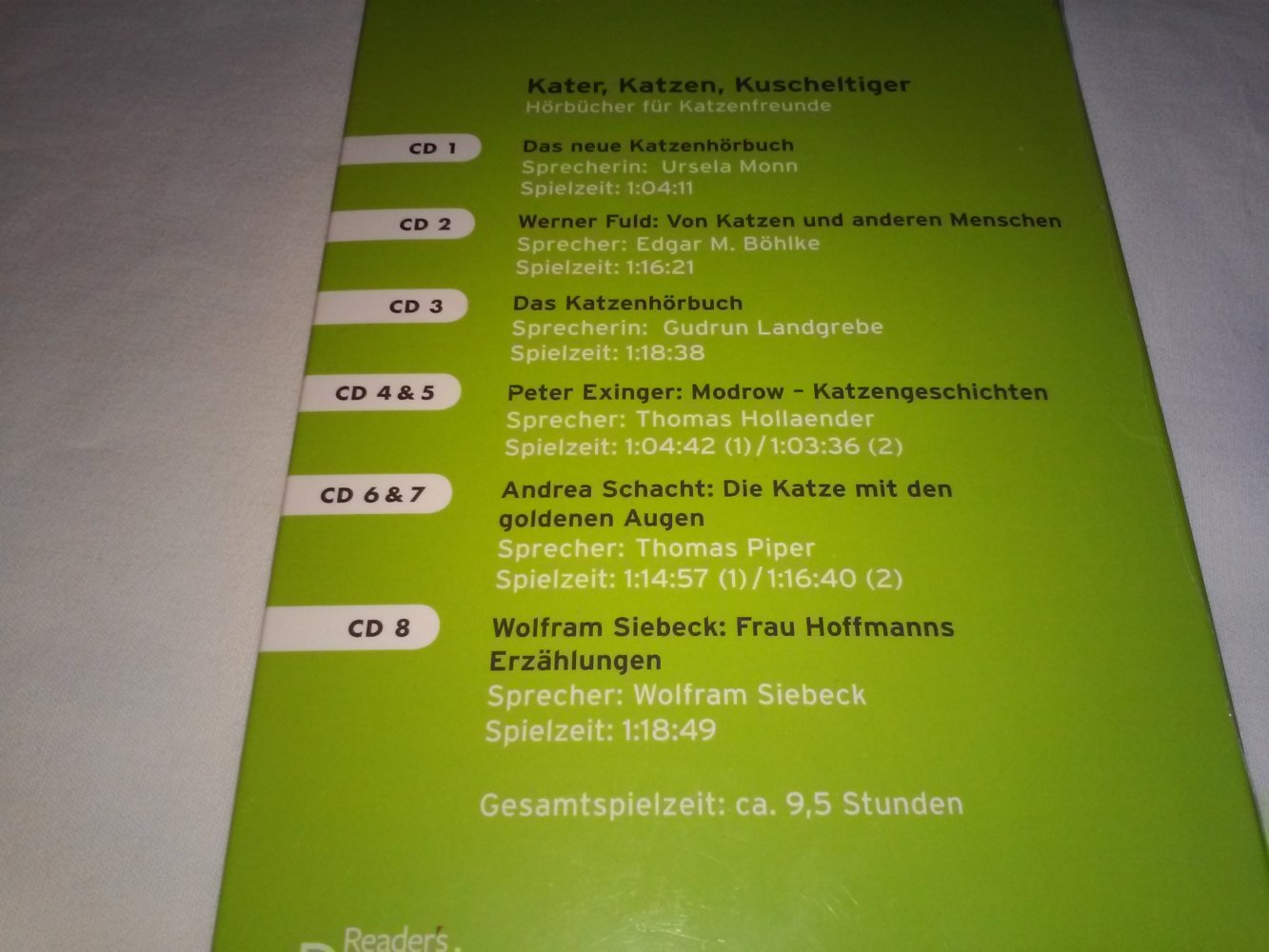 NEU!OVP! Hörbuchsammlung: Kater, Katzen, Kuscheltiger, - Geschenktipp