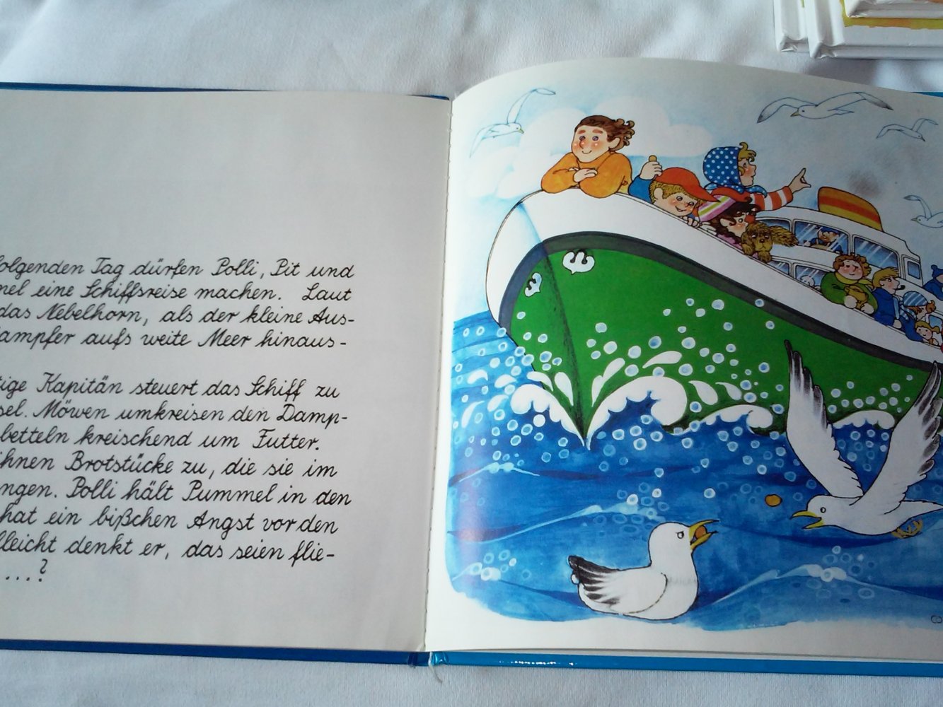 H.Covi: Mit Polli, Pit und Pummel in die Ferien / Kater Moritz und seine Abenteuer - Kinderbuch alt