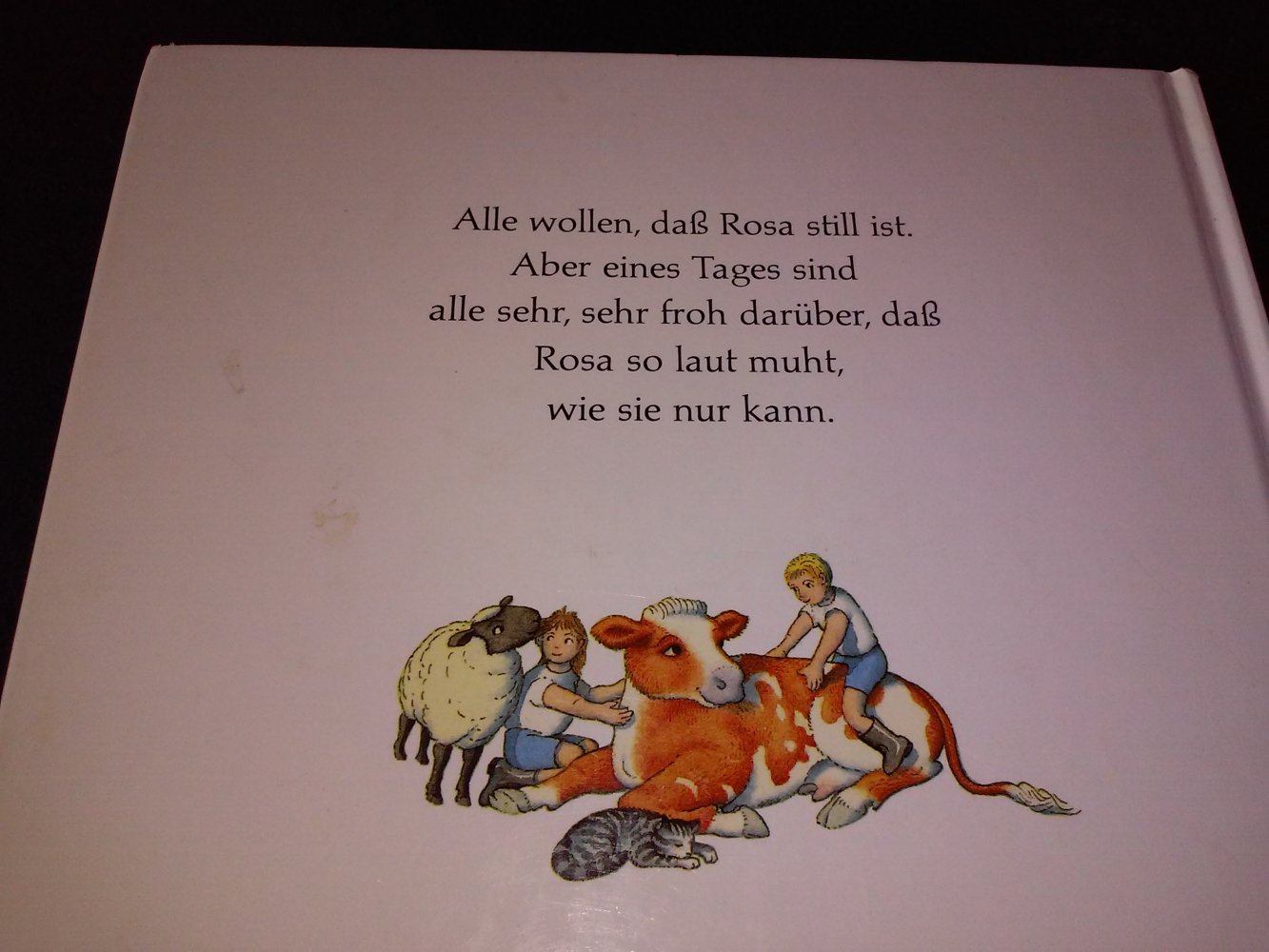 Benedict Blathwayt: Sei schön still, Rosa (Kuh) - Kindderbuch alt