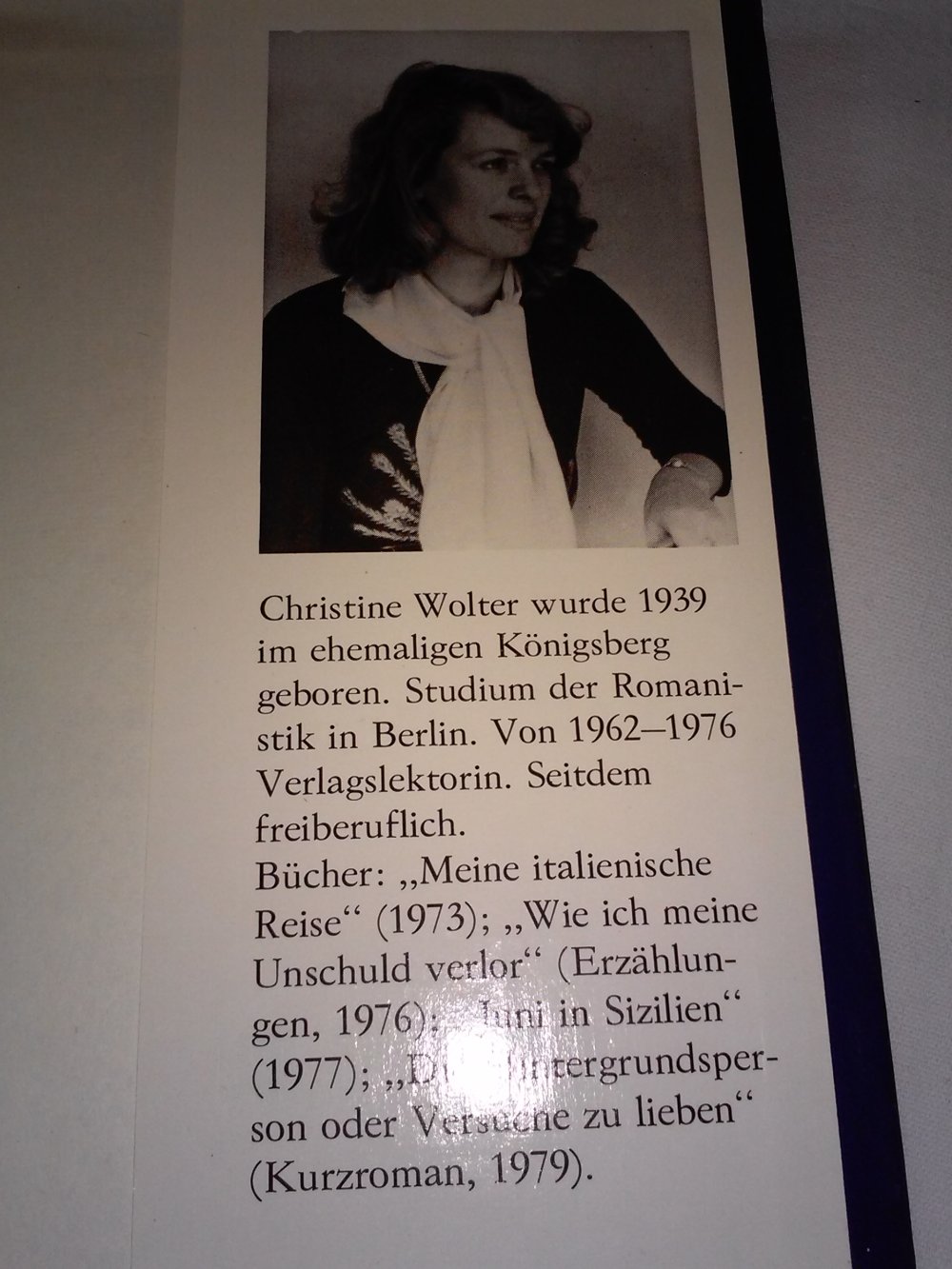 Christine Wolter: Die Alleinseglerin (1.Agb.im Leineneinband)