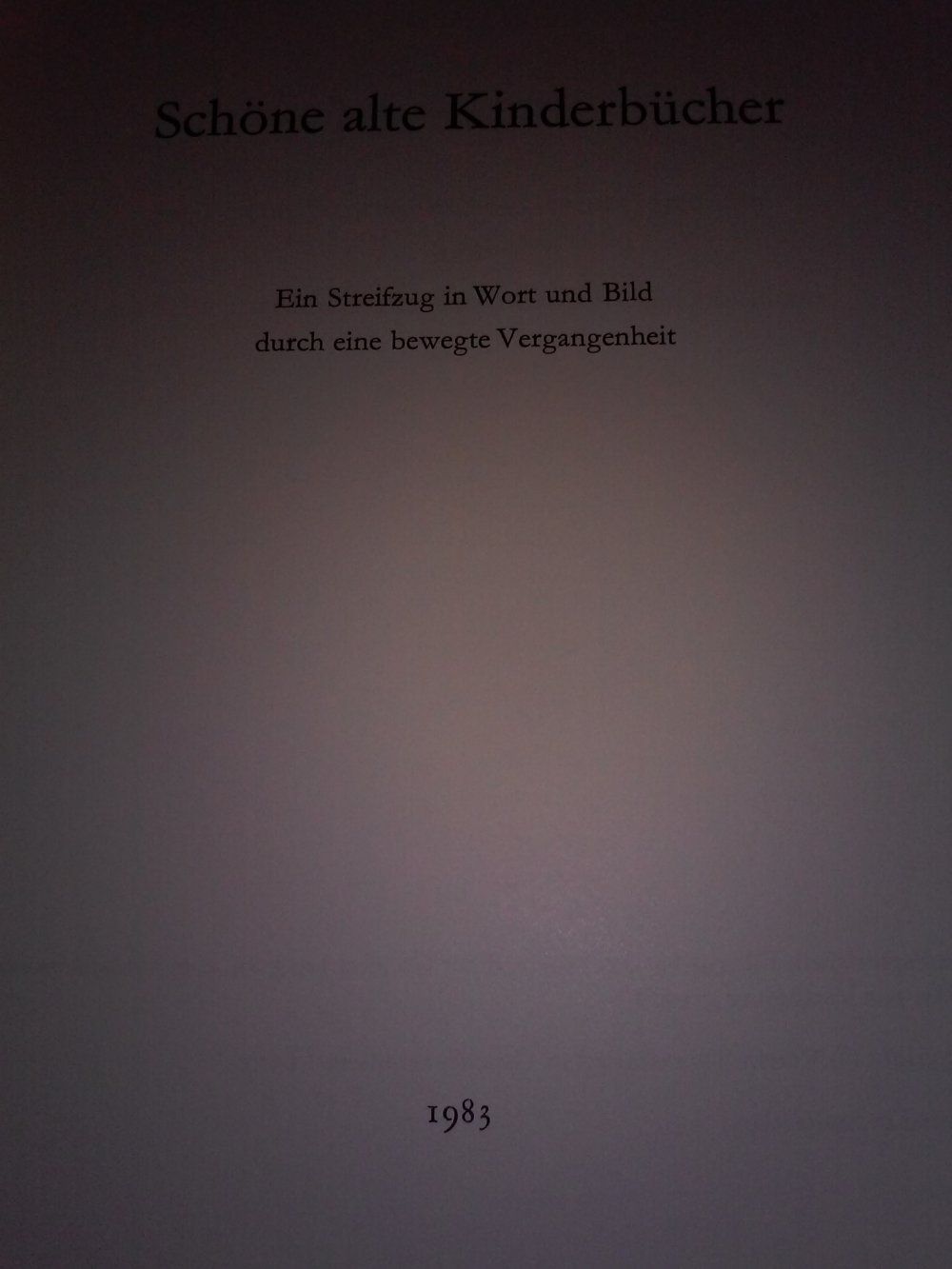 Schöne alte Kinderbücher