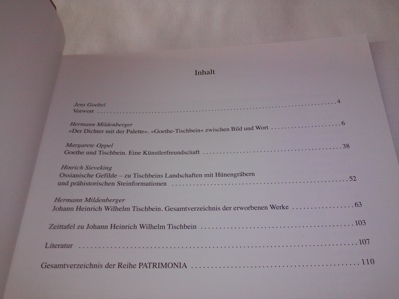 Johann Heinrich Wilhelm Tischbein. Der Maler als Poet