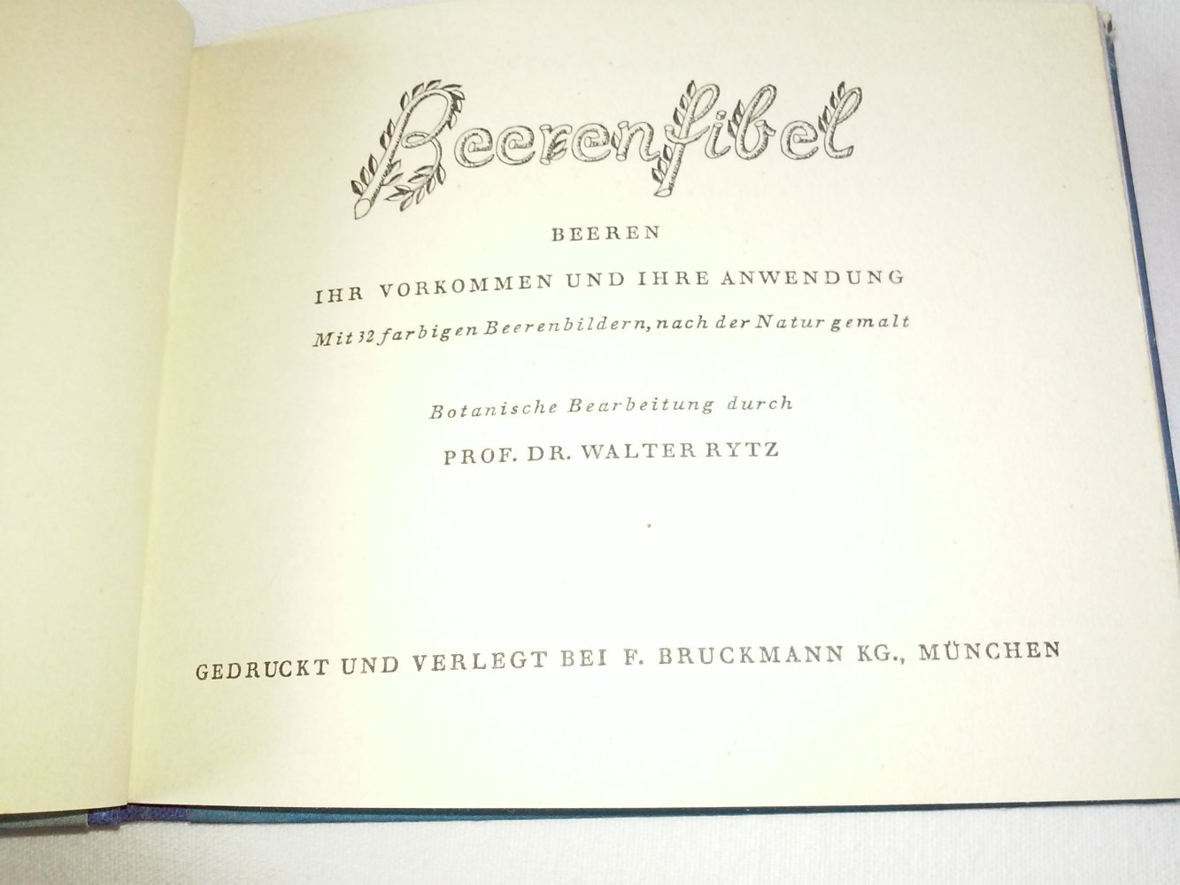  Walter Rytz: Beerenfibel  1.Alg.1951