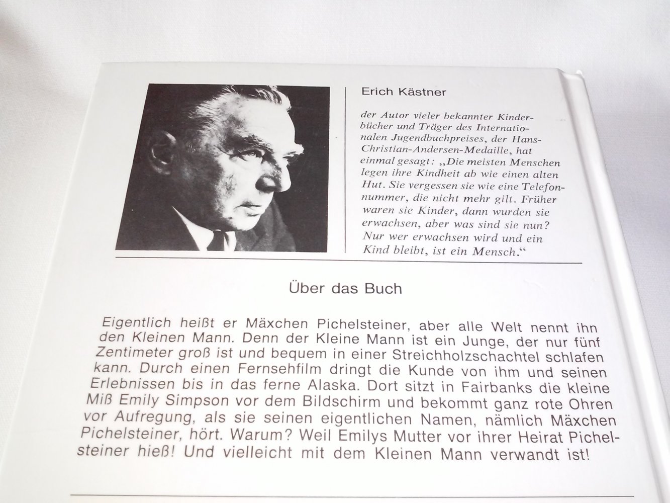 Erich Kästner: Der kleine Mann und die kleine Miss
