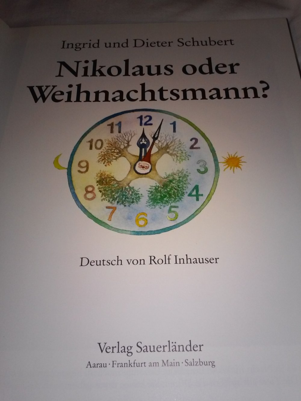 Ingrid und Dieter Schubert: Nikolaus oder Weihnachtsmann ? -Kinderbuch alt