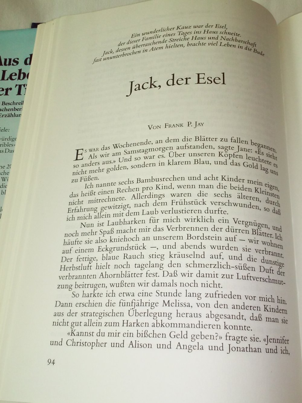 Aus dem Leben der Tiere - Tatsachenberichte Erzählungen 1.Alg.