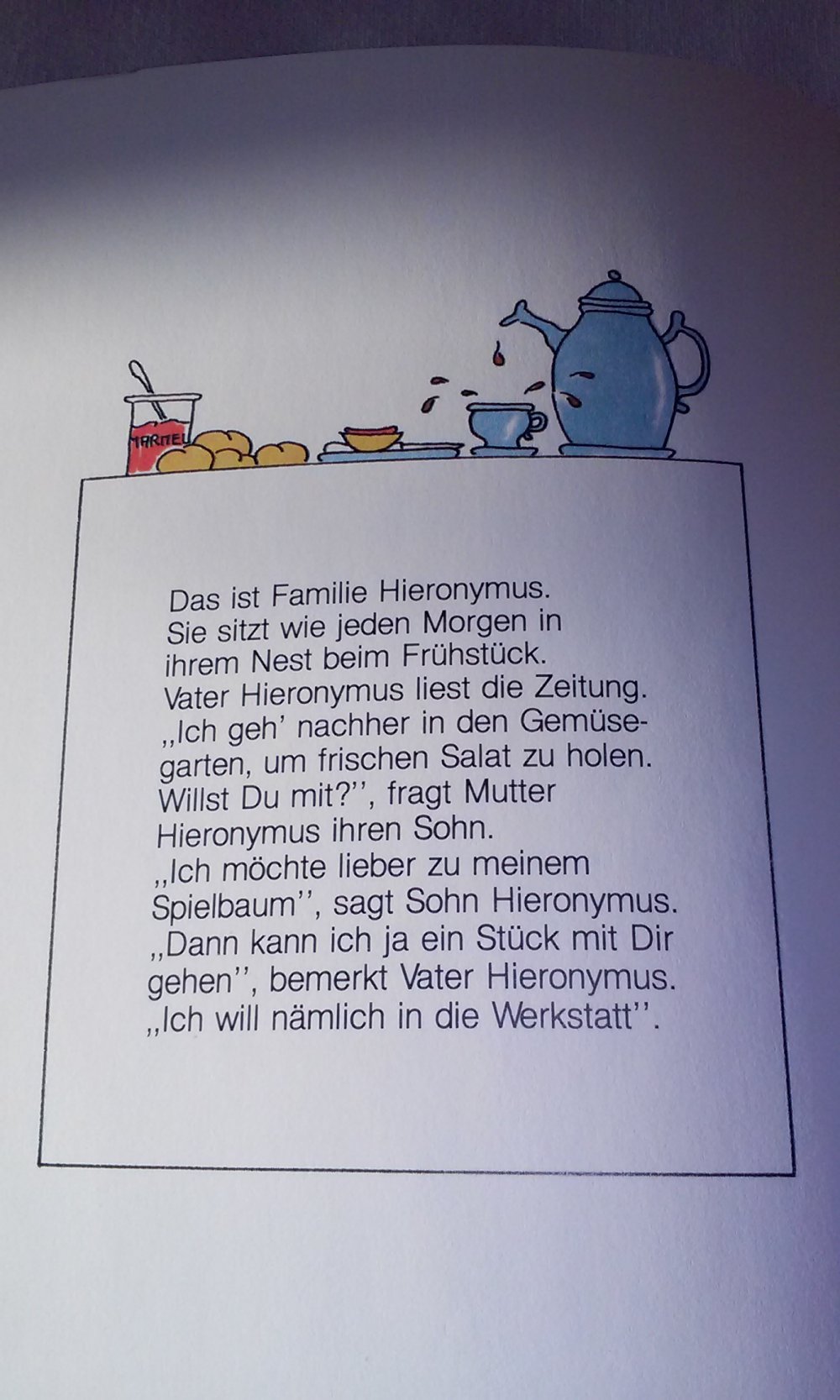 Familie Hieronymus oder Was für ein Tag; Galerie zum kleinen Mann