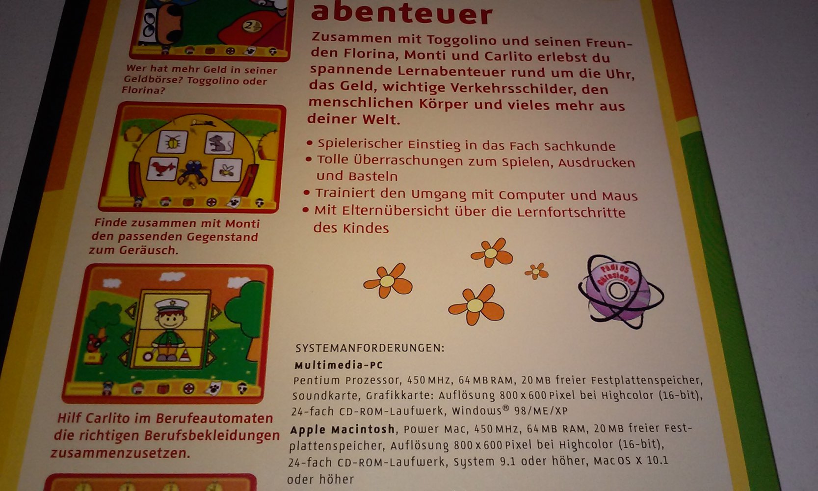  Toggolino - Sachabenteuer - Buchstabenabenteuer PC/Mac-CD für Kinder ab 4