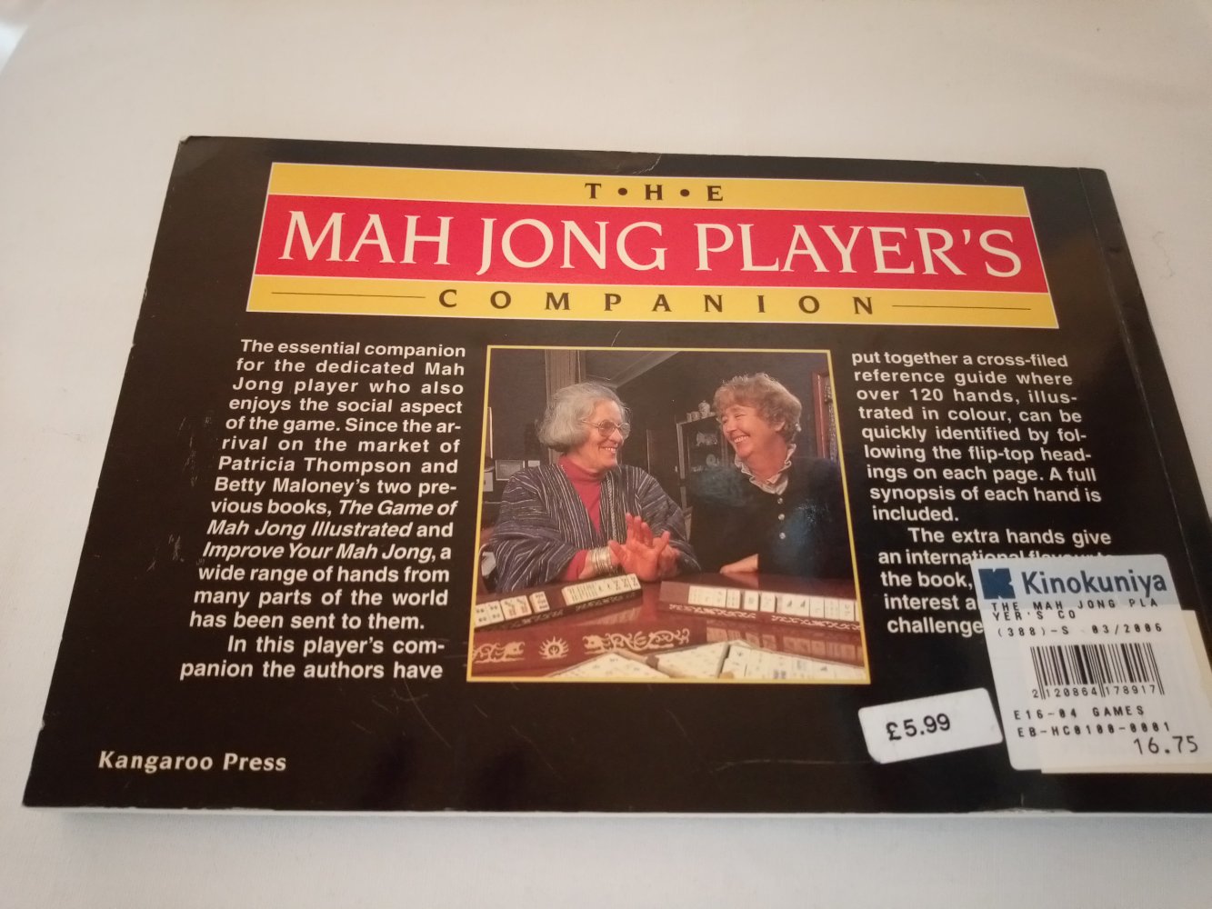 P.Thompson/B.Maloney : The Mah Jong Player's Companion (engl)