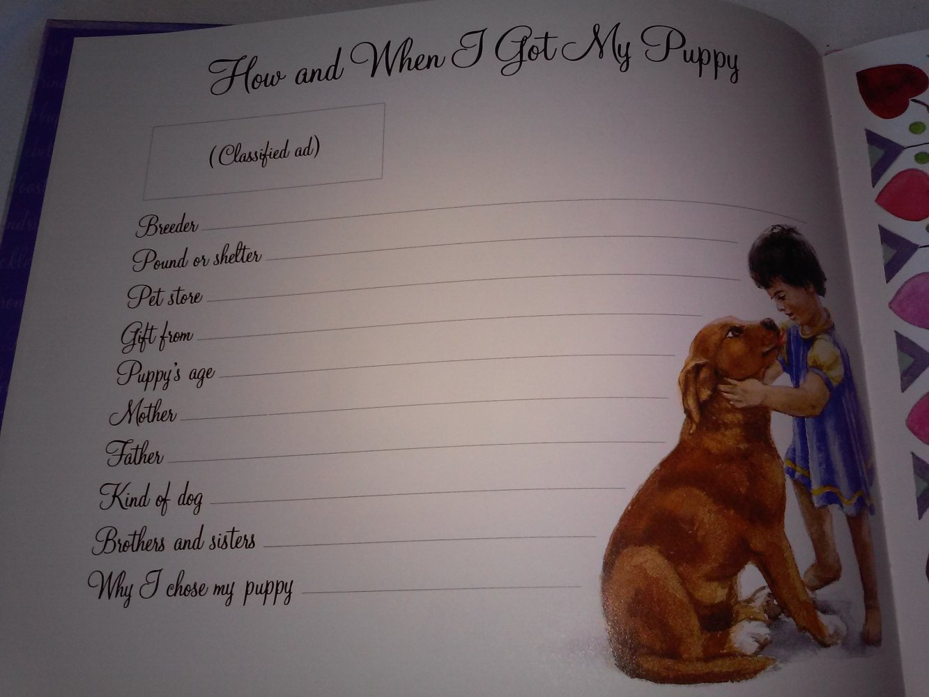 My Puppy's Record Book/Book and Good Dog Award (altes Kinderbuch wie neu)