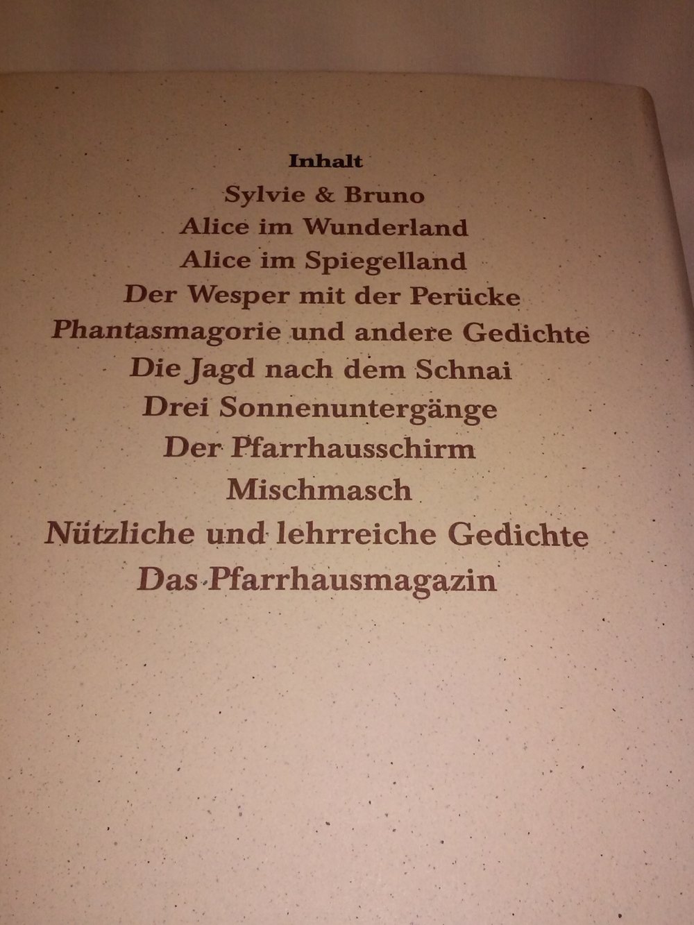 Lewis Carroll: Das Literarische Gesamtwerk Bd.I + II