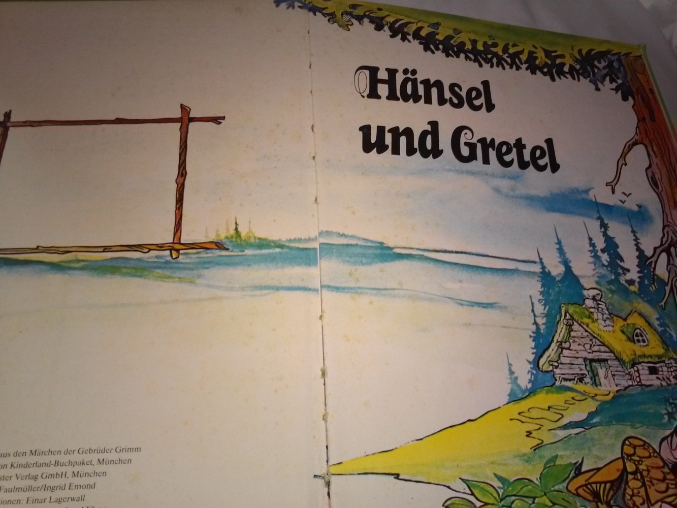 Einar Lagerwall: Gebrüder Grimm -  Hänsel und Gretel - Kinderbuch alt