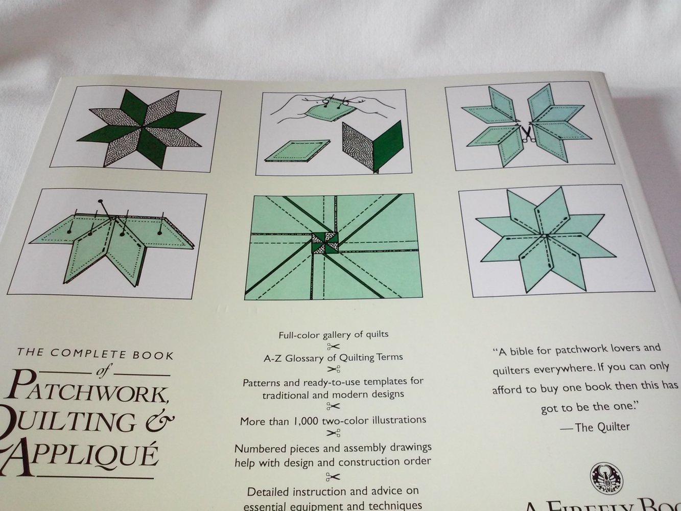  Linda Seward: Book of Patchwork, Quilting & Applique -englisch- (Anfänger/Profi)